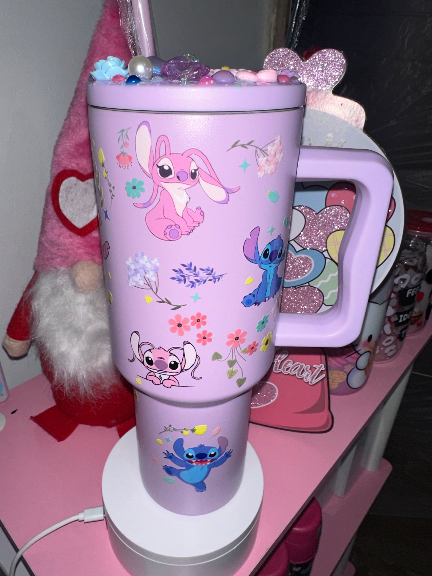 Purple Alien Stainless Steel Tumbler