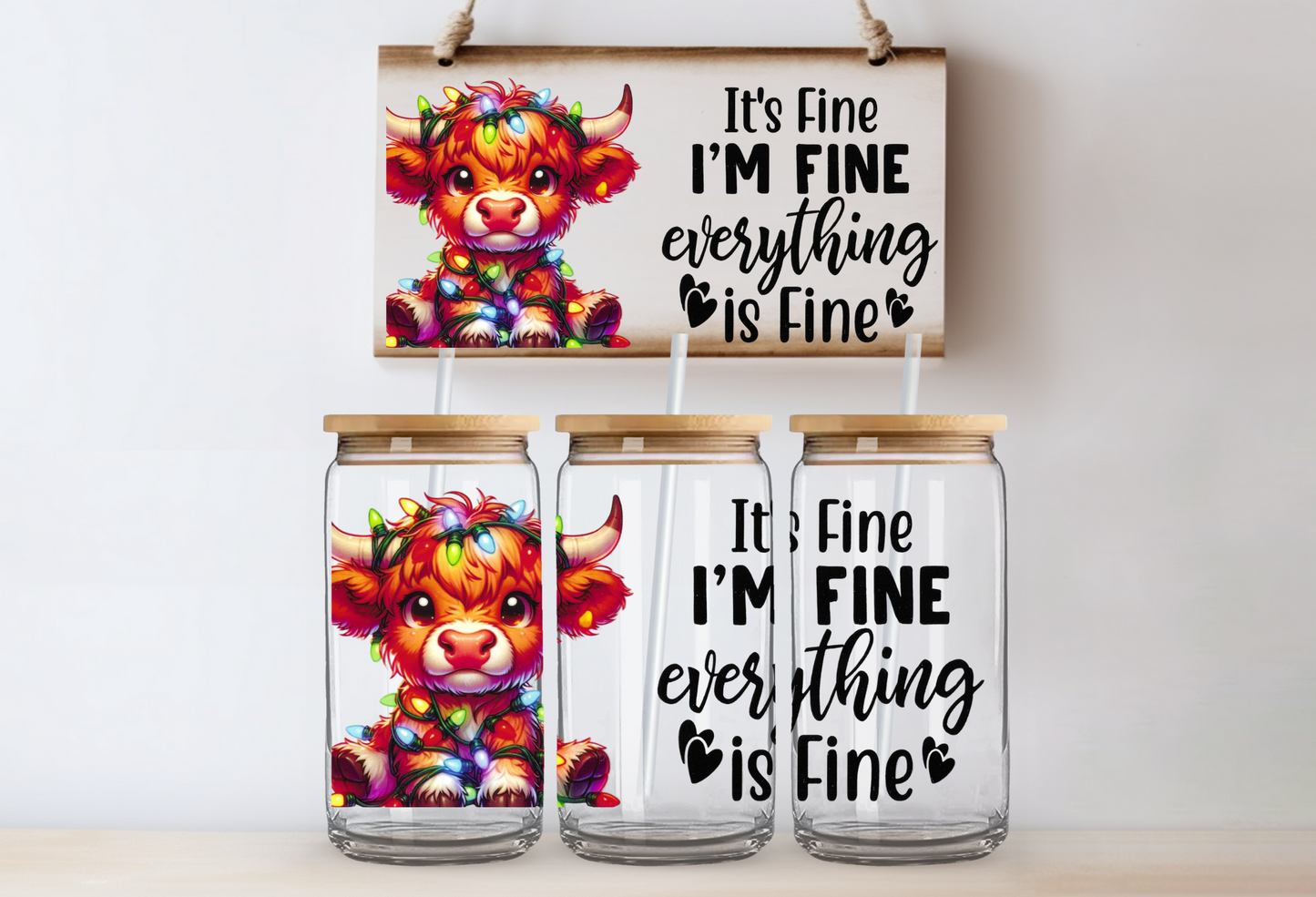 Im Fine Christmas Cow