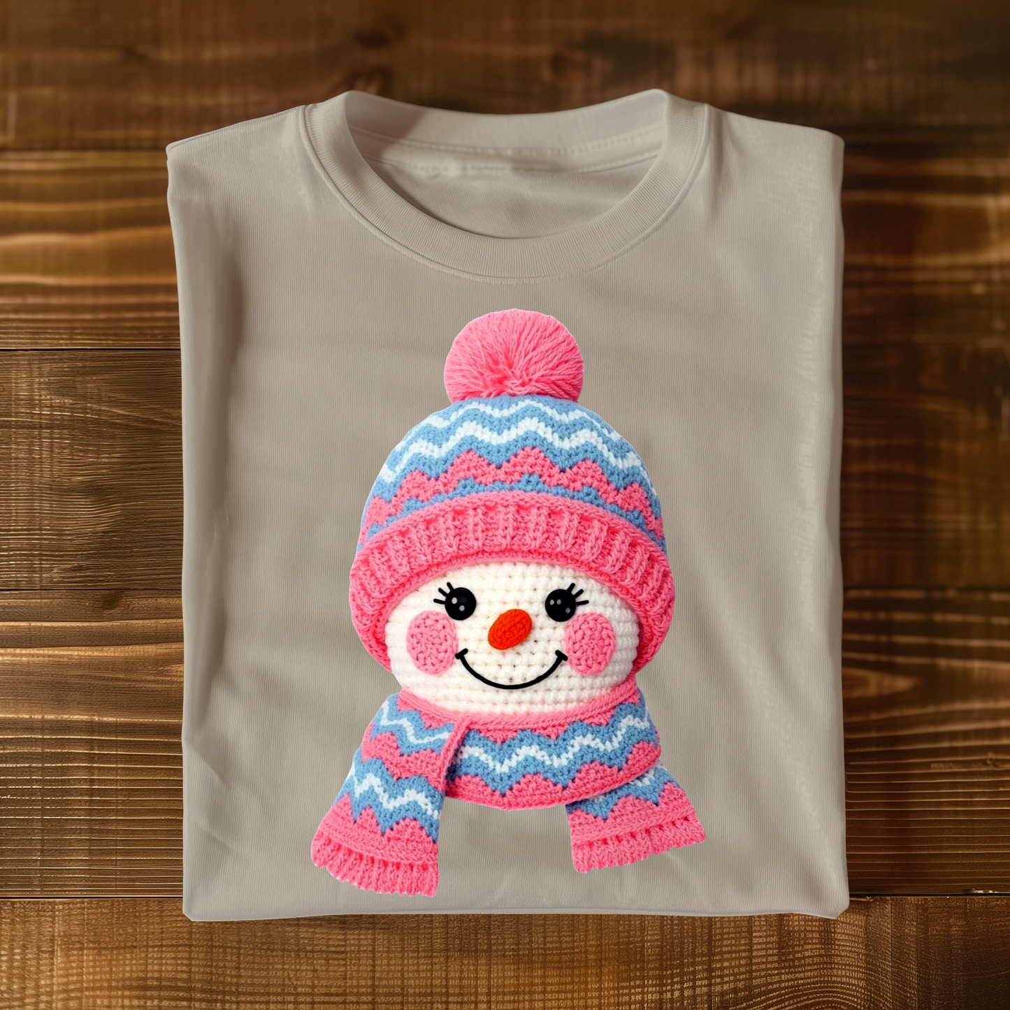 Pink Snowman T-shirt