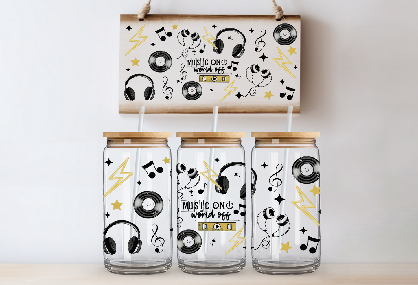 Music On, World Off.