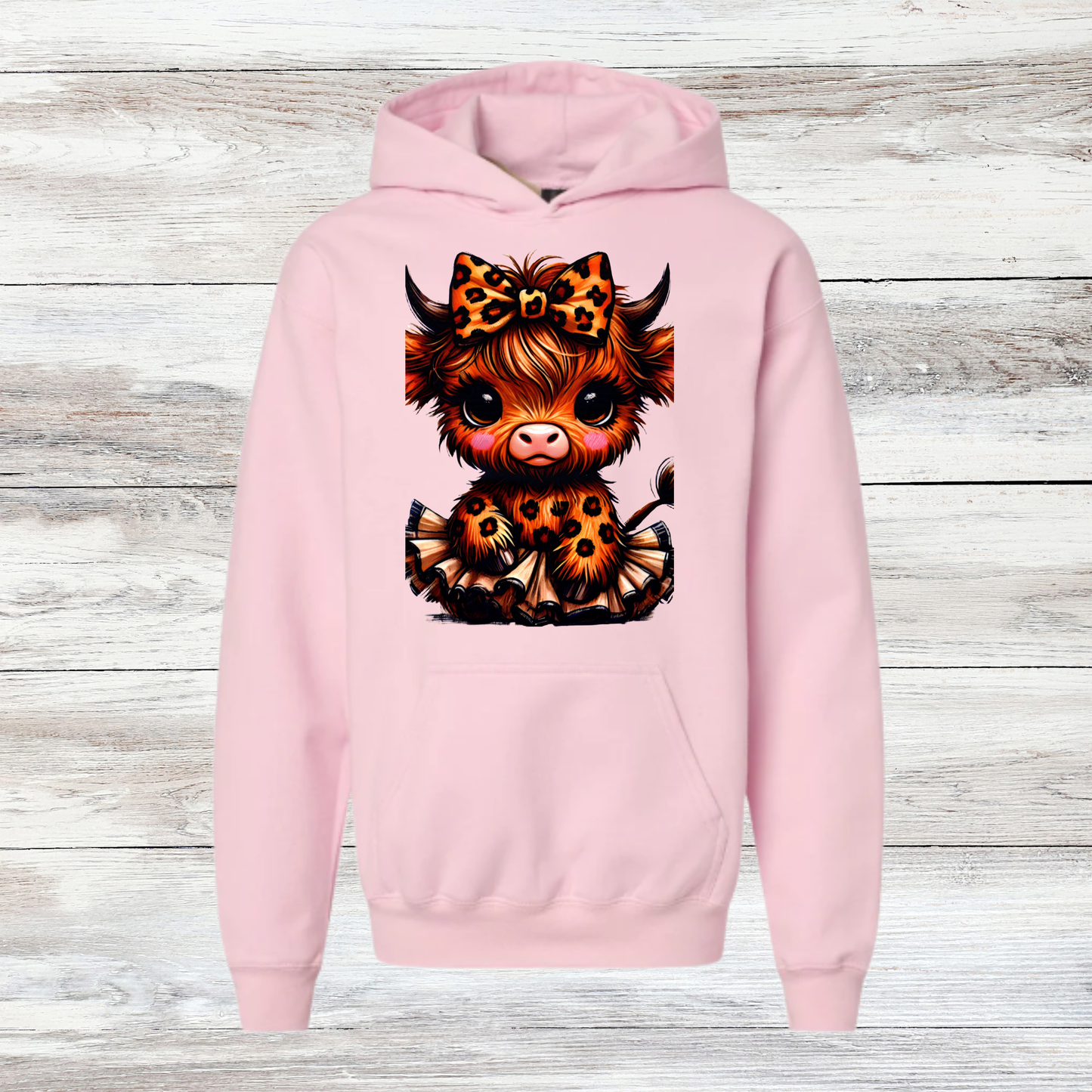 Cheetah Cow Hoodie