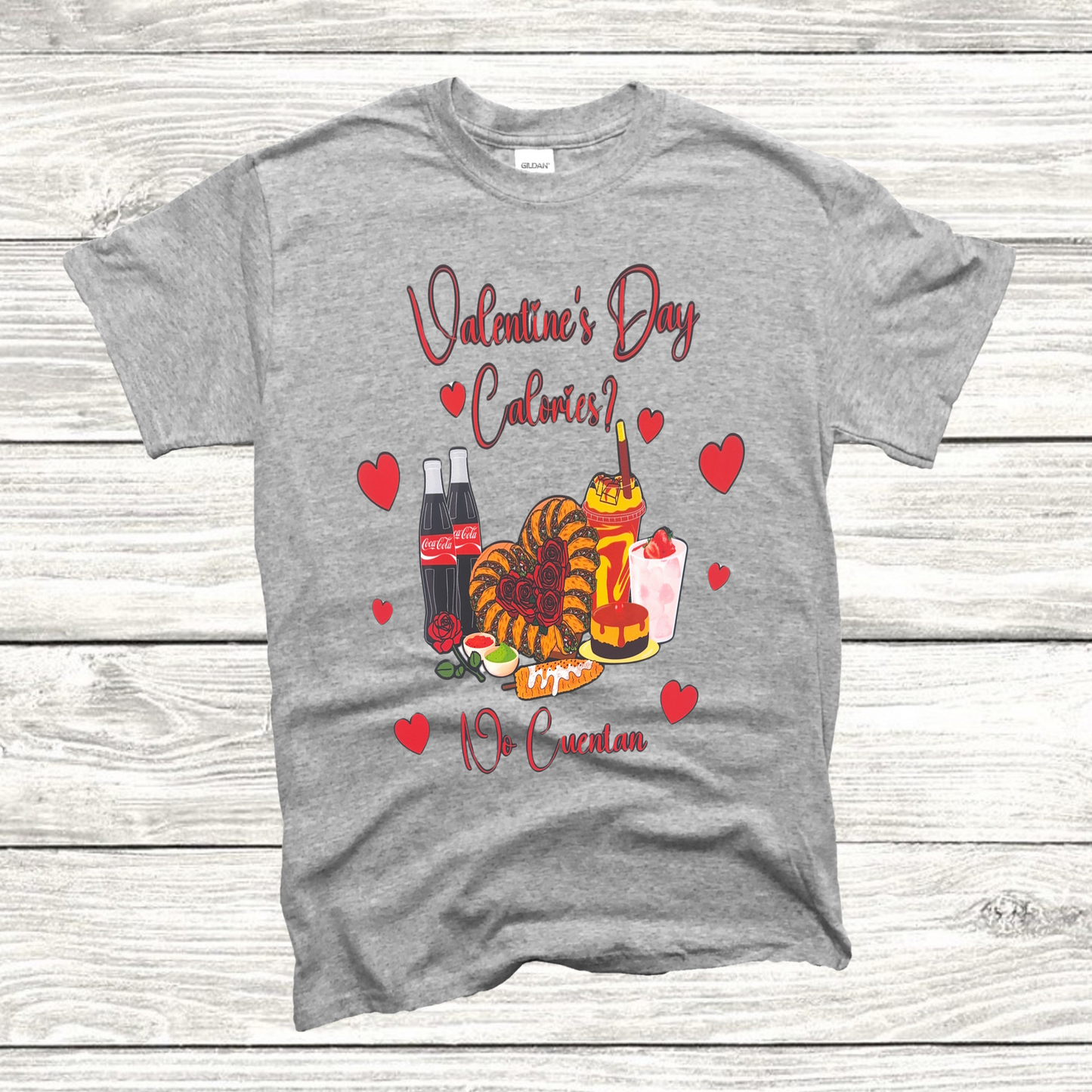 V-day Calories Dont Count T-shirt