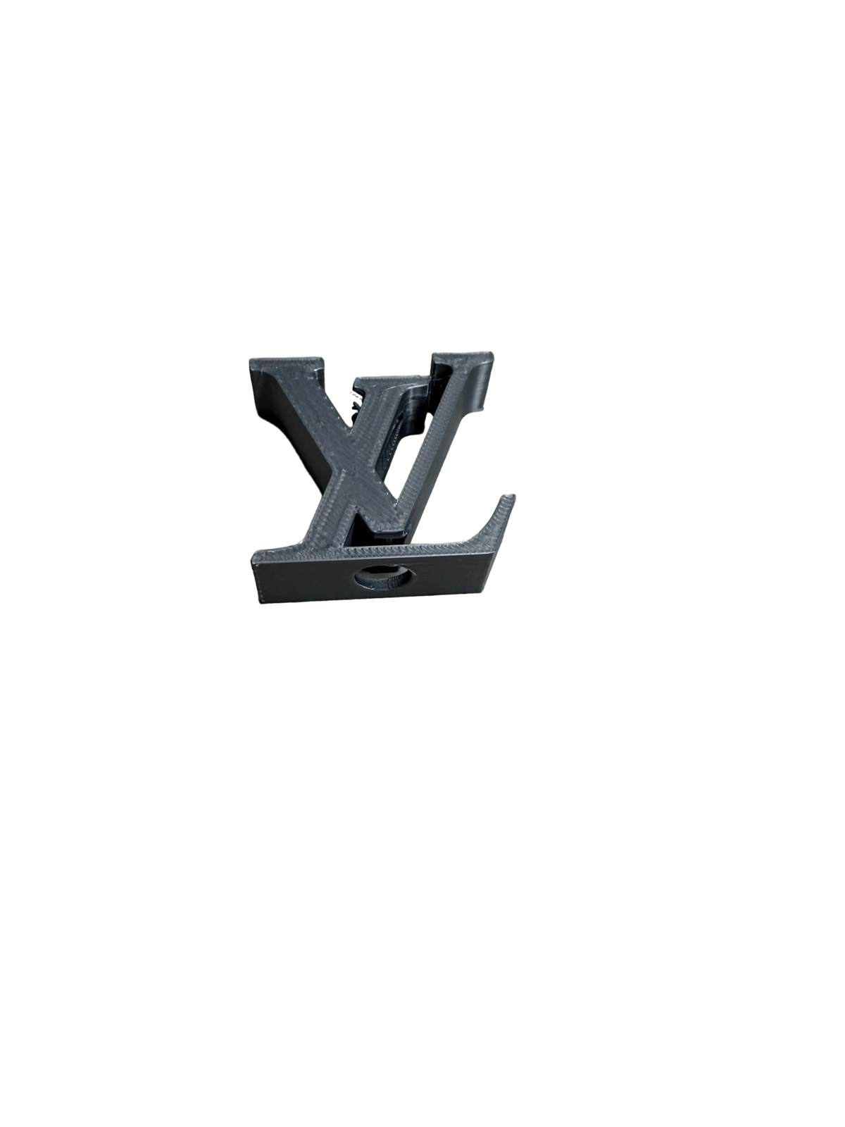 Silk Silver LV 3D Straw Topper