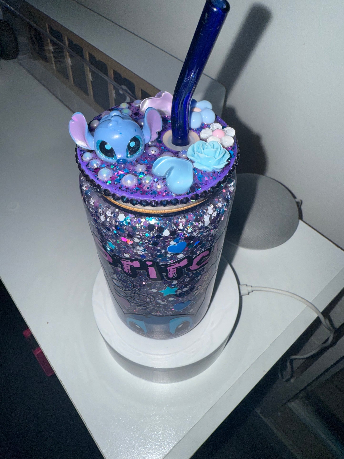 Blue Alien Snow Globe