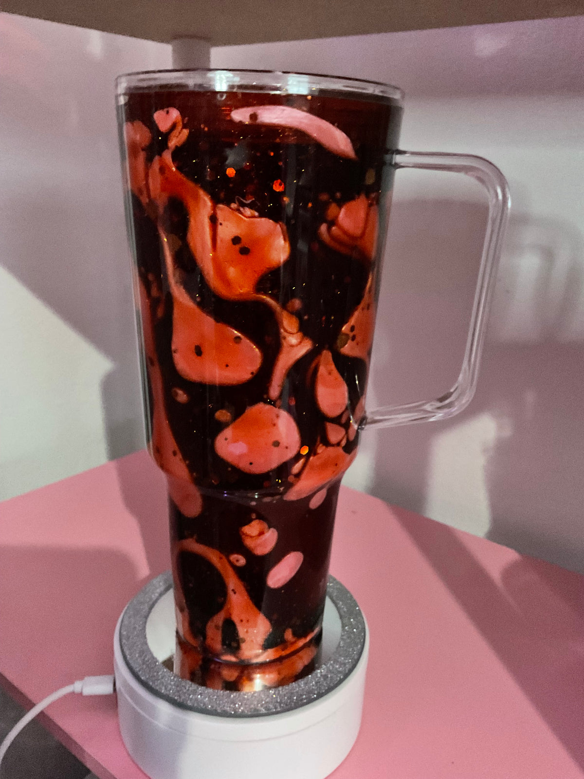 Poop Emoji Lava Drip Snow Globe Tumbler