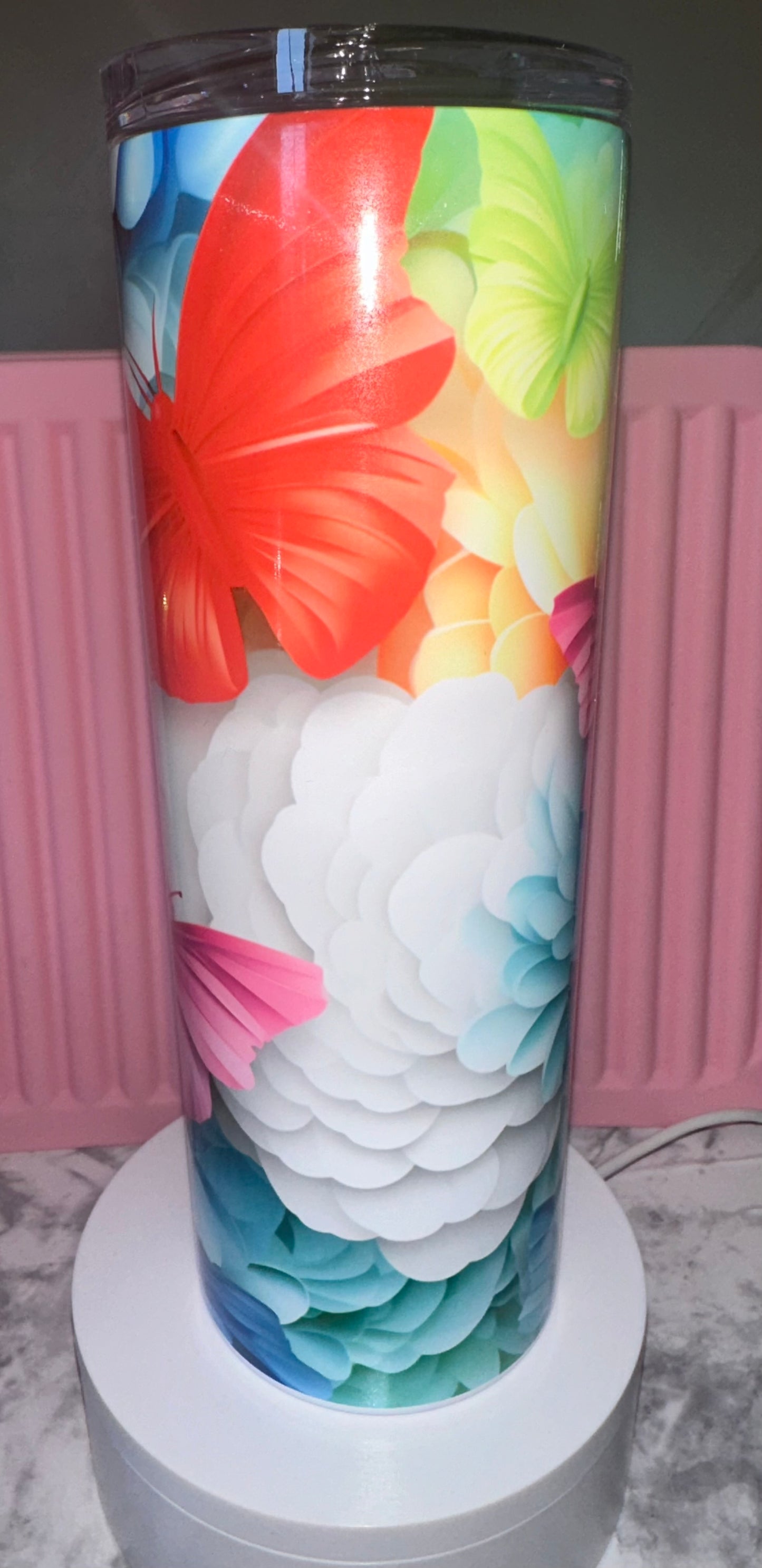 3D Flower Tumbler