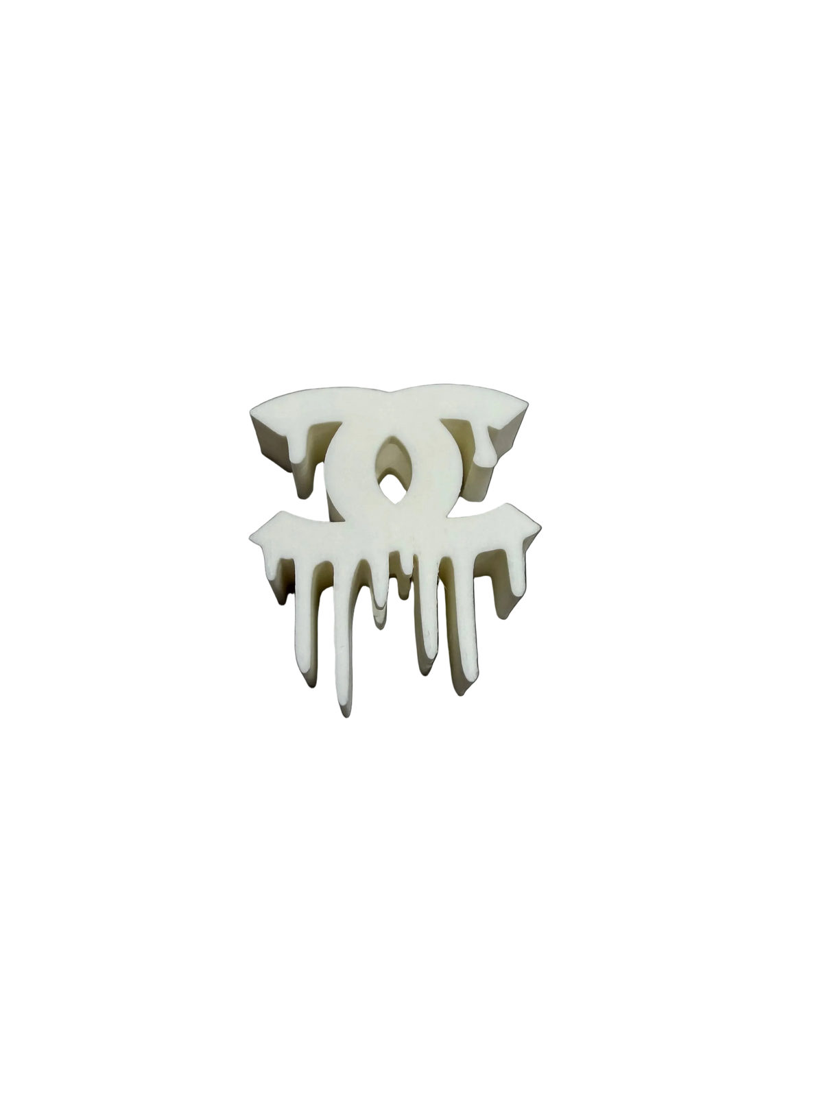White CC 3D Straw Topper
