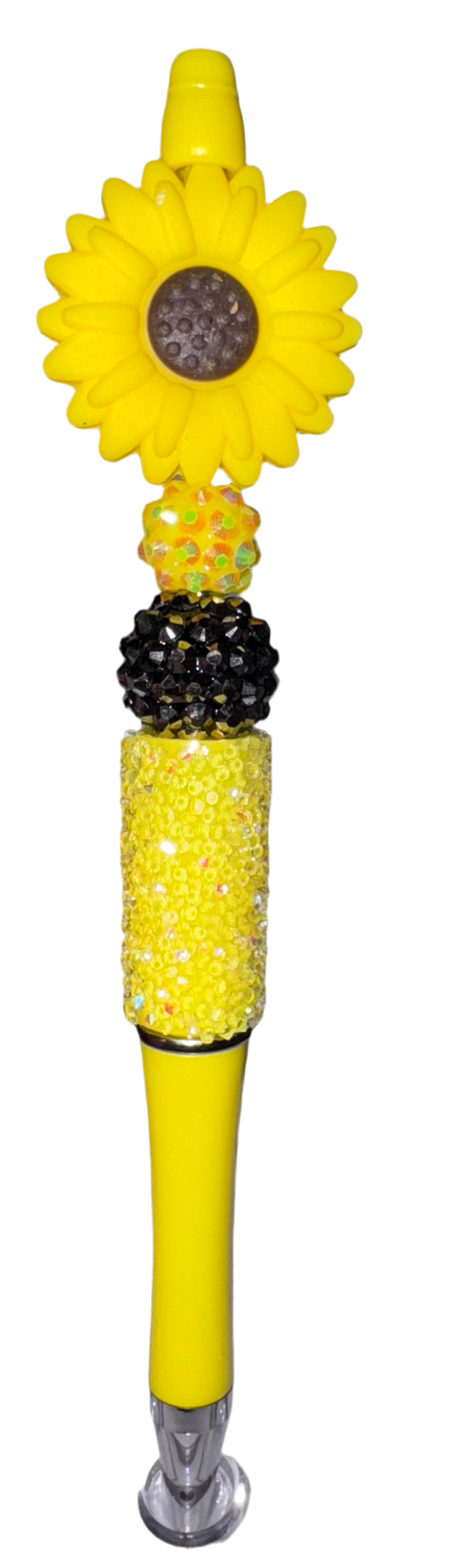 Sunflower Bling Beaded Pen