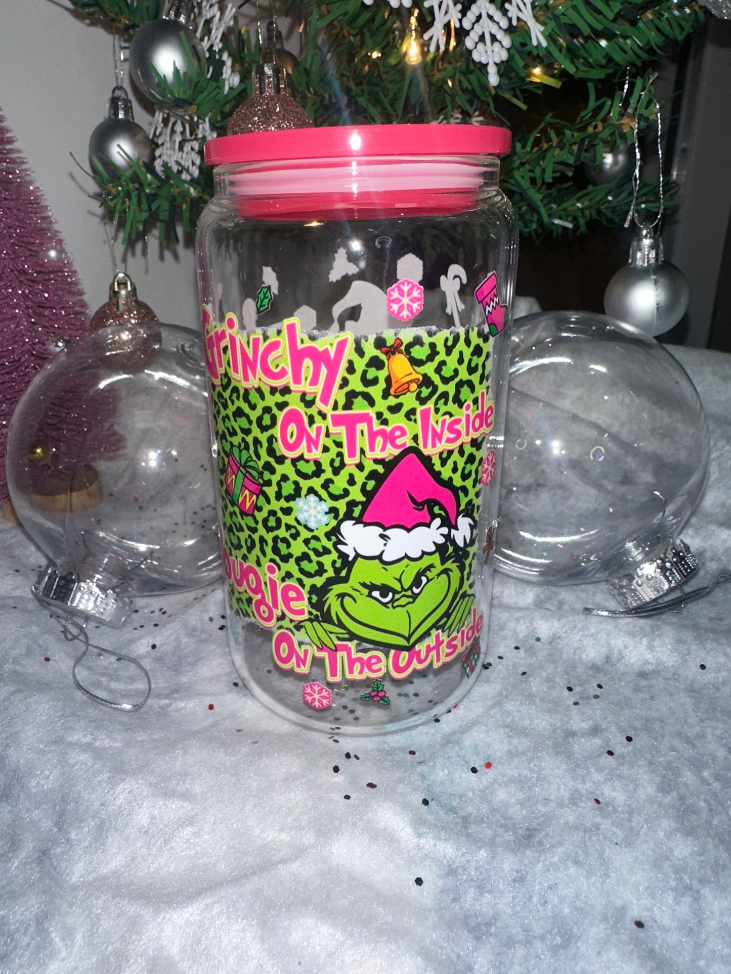 Green Man Glass Tumbler