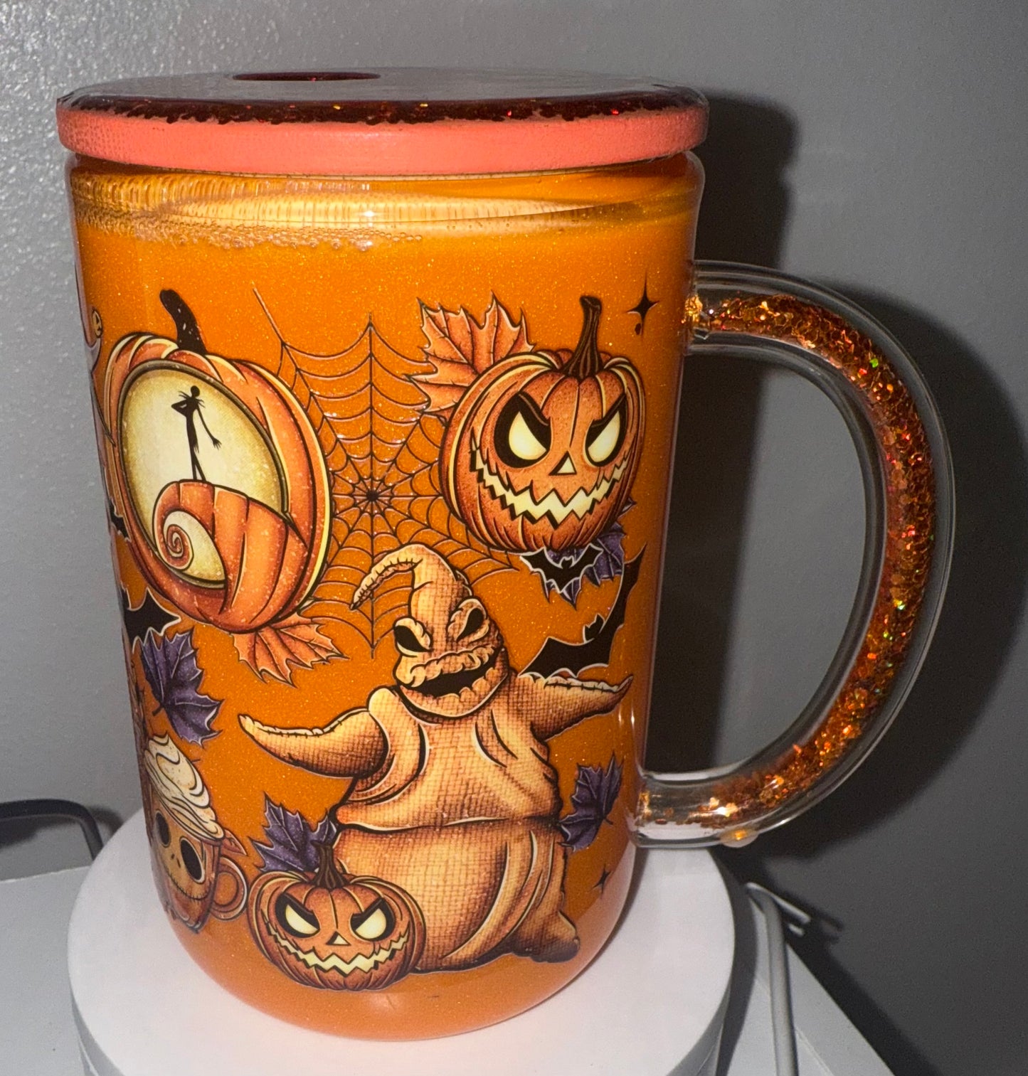 Oogie Orange MICA mug snow globe