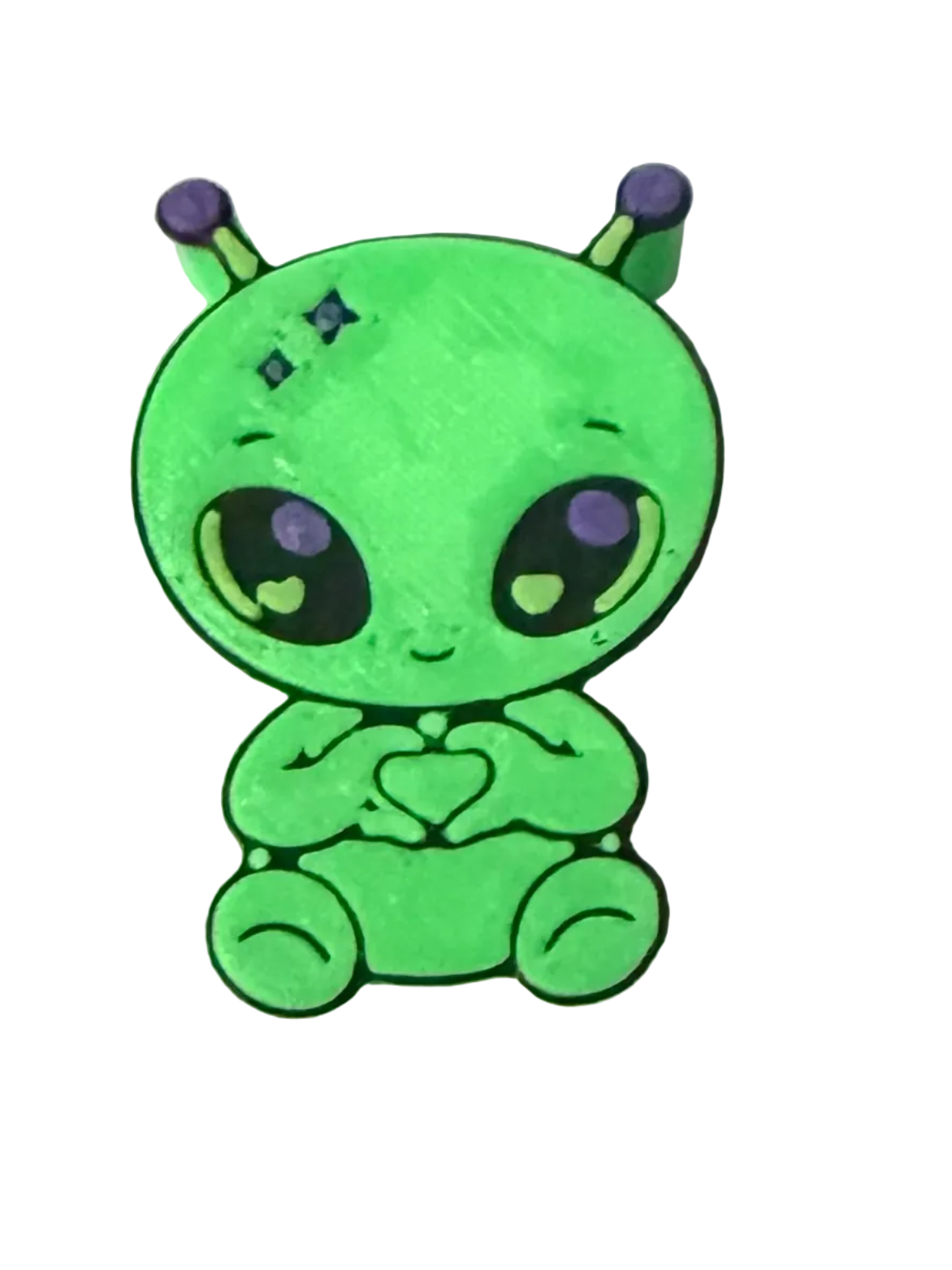 Baby Alien 3D Straw Topper