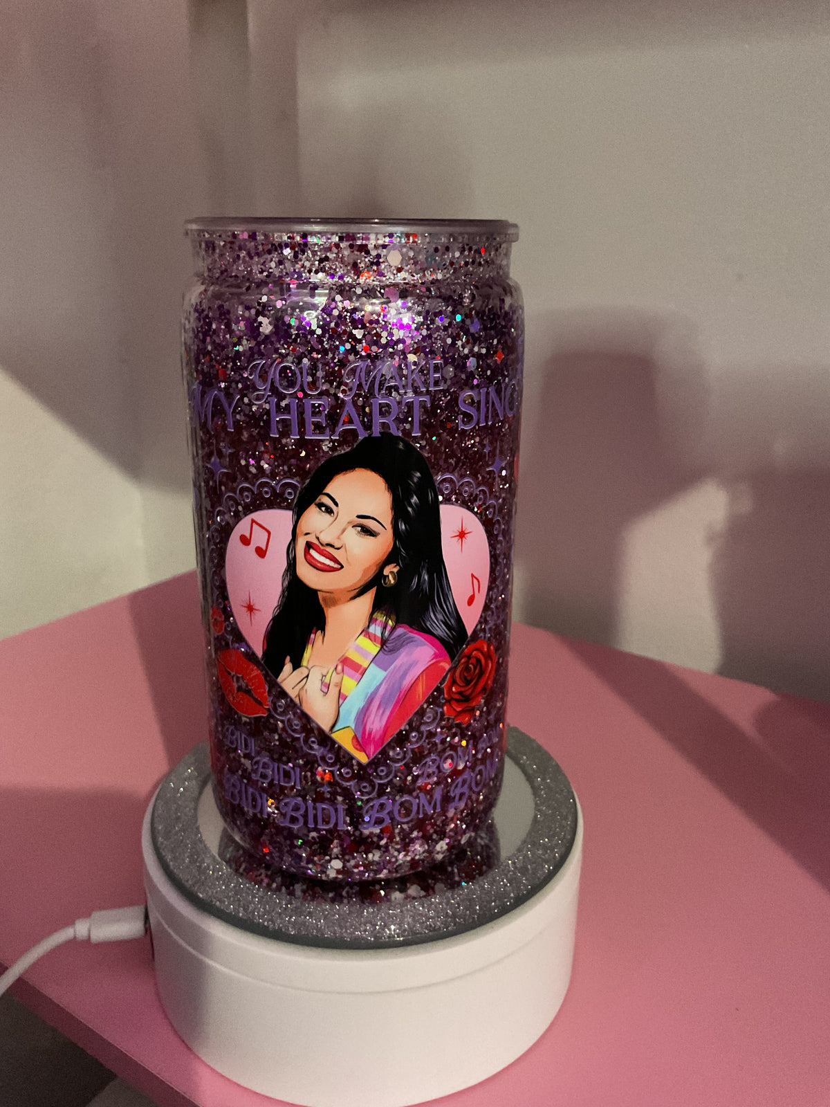 Selena Glitter Snow Globe