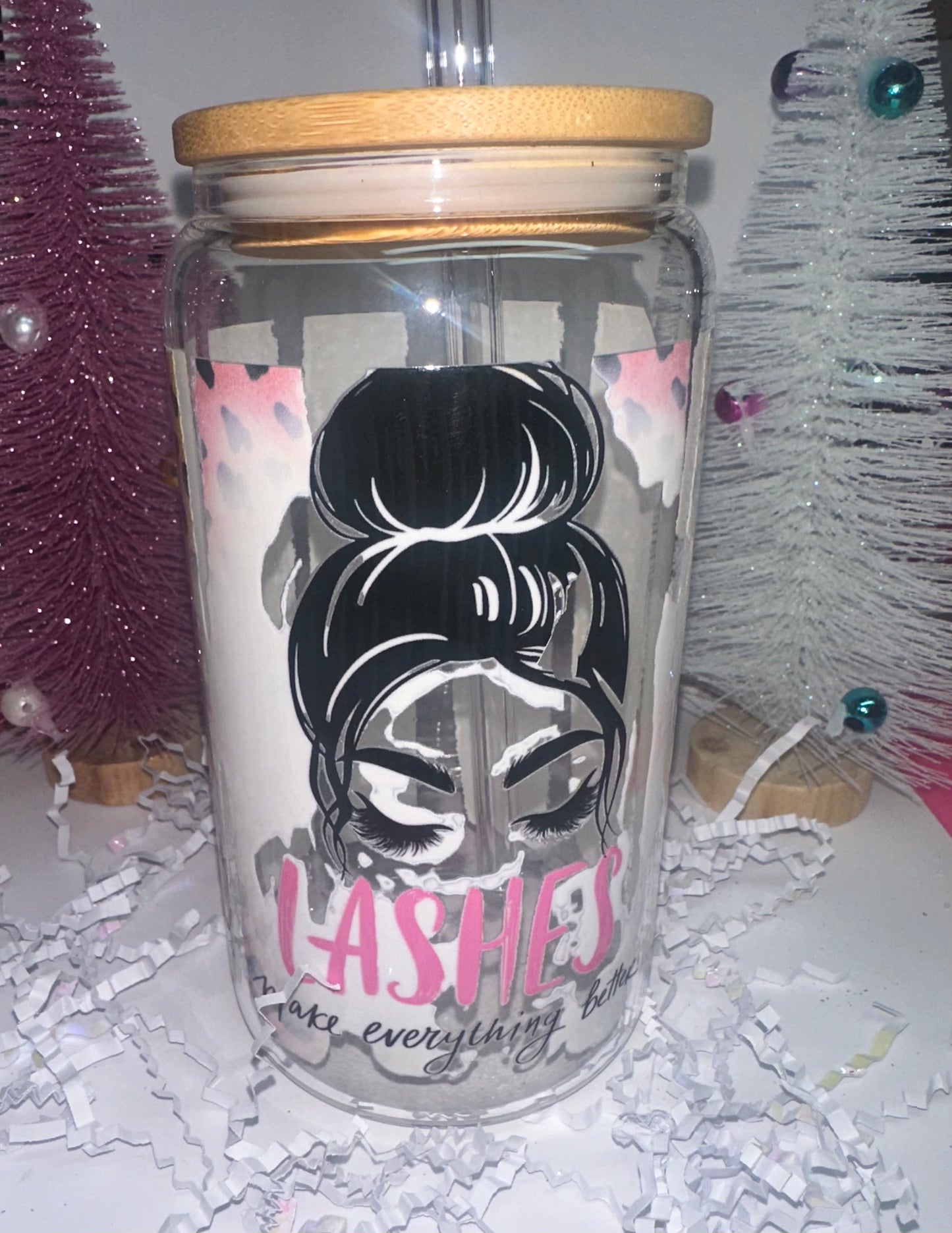 Lashes Glass Tumbler