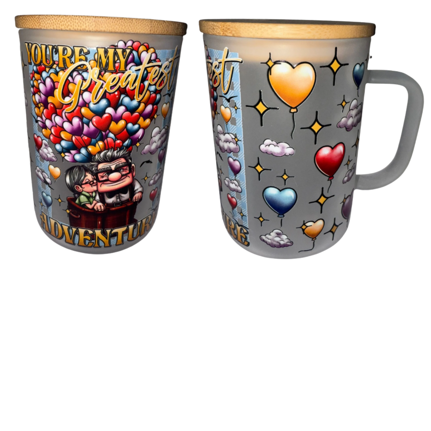 Up couple Frosted Mug