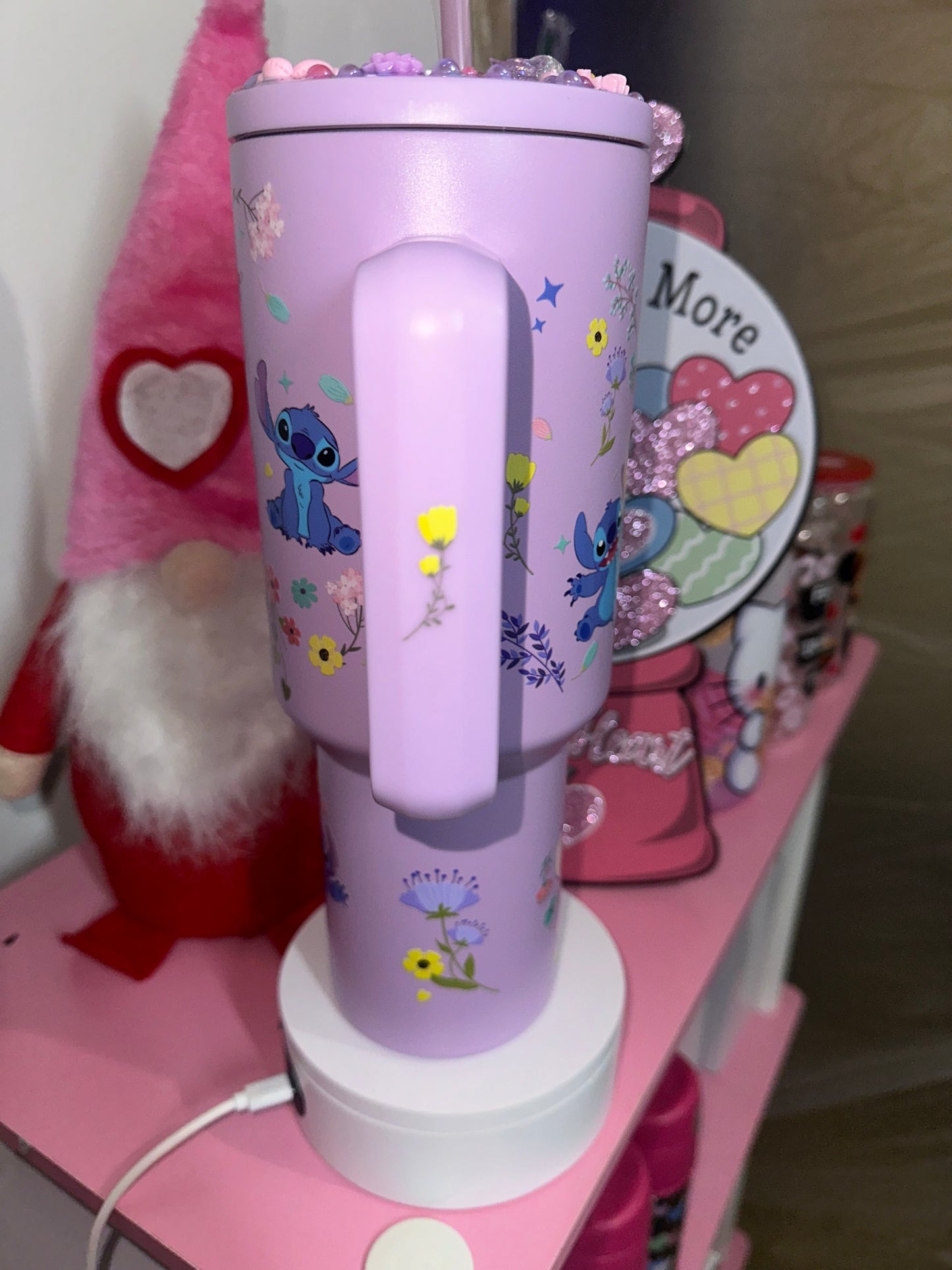 Purple Alien Stainless Steel Tumbler