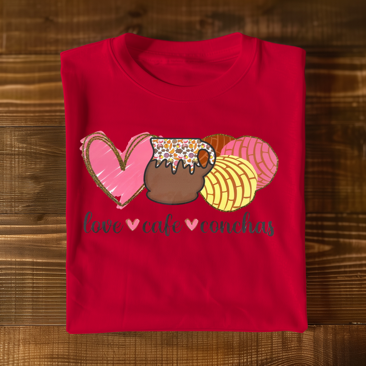 Love Coffee Conchas T-shirt