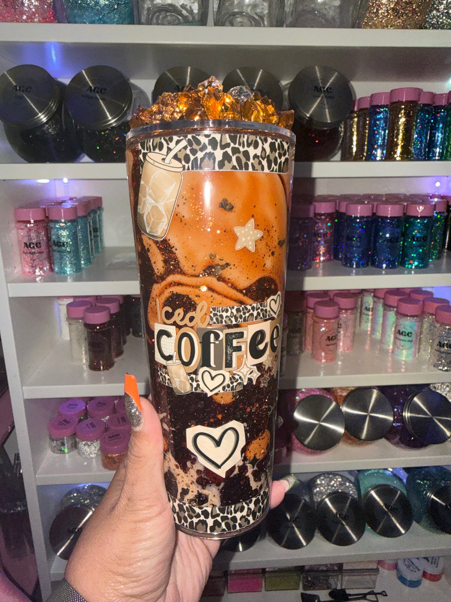 Ice Coffee Snow Globe