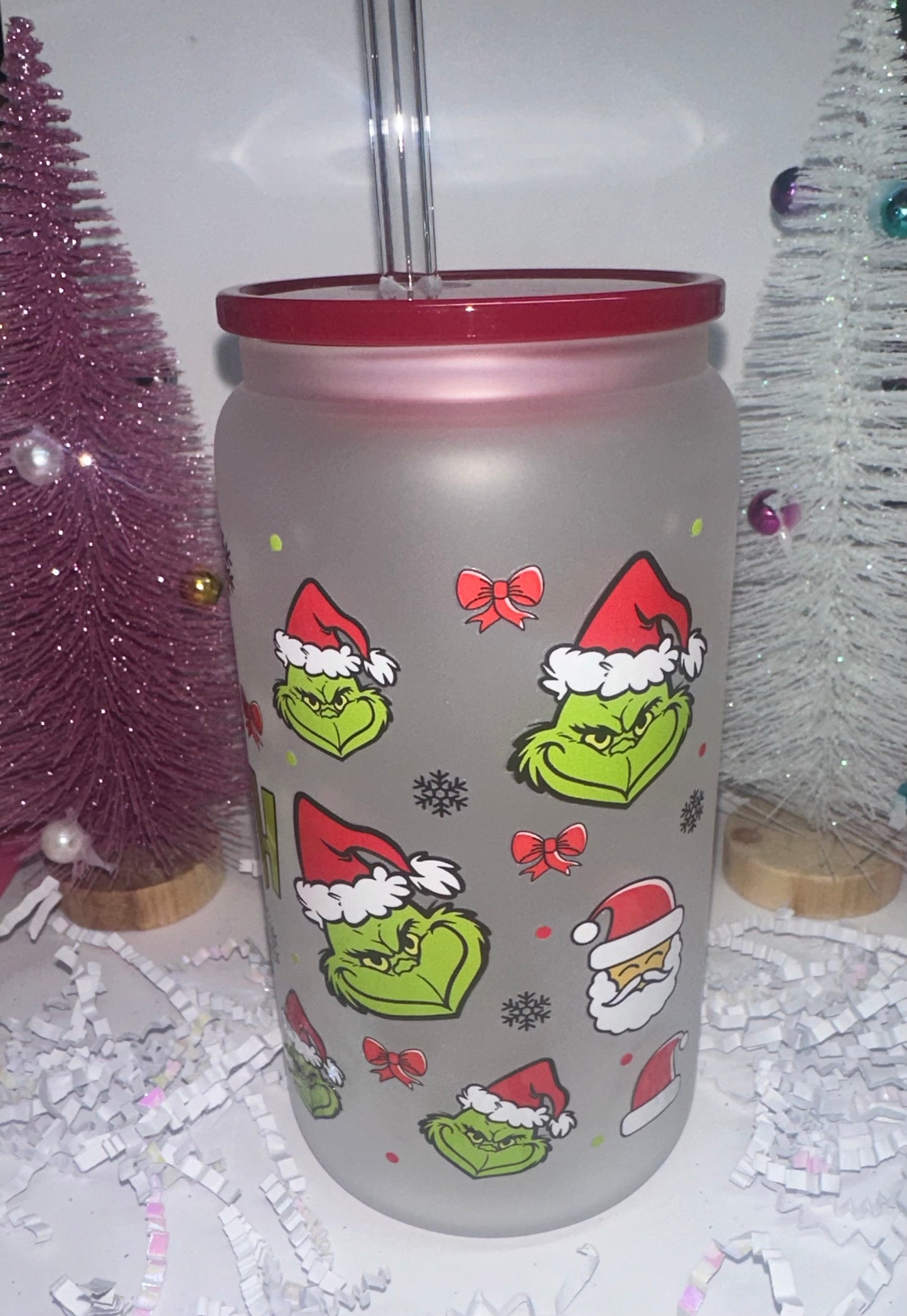 Christmas Glass Tumbler