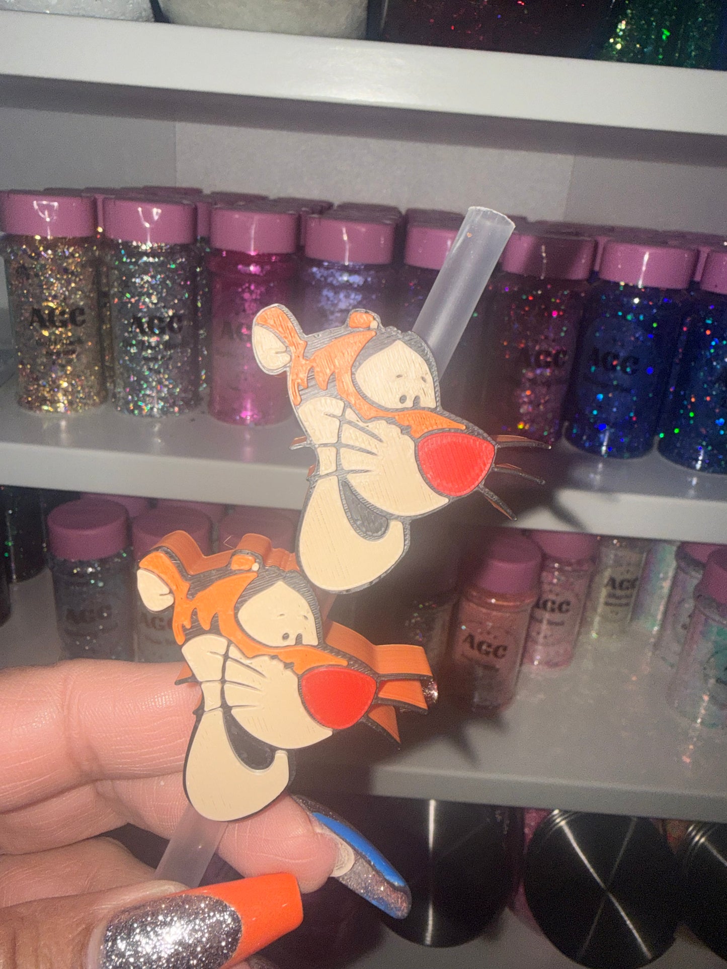Tigger 3D Straw Topper