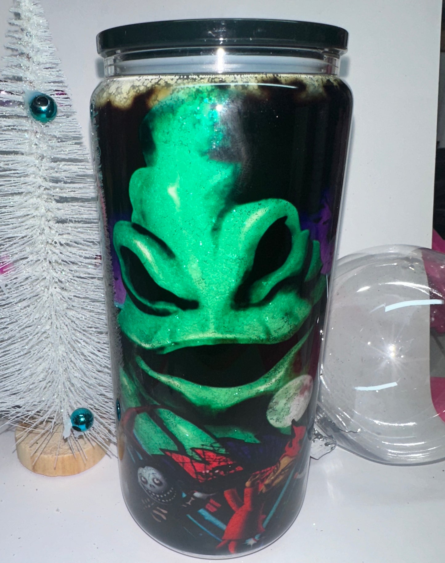 NBC Glass Snow Globe Tumbler