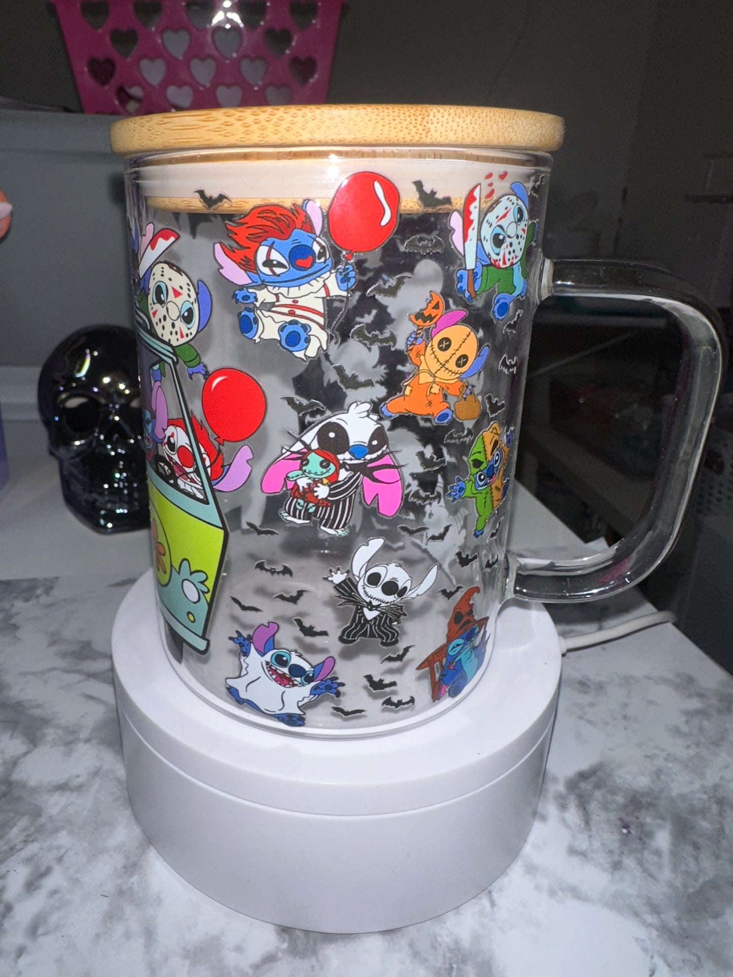 Blue Alien Halloween Mug