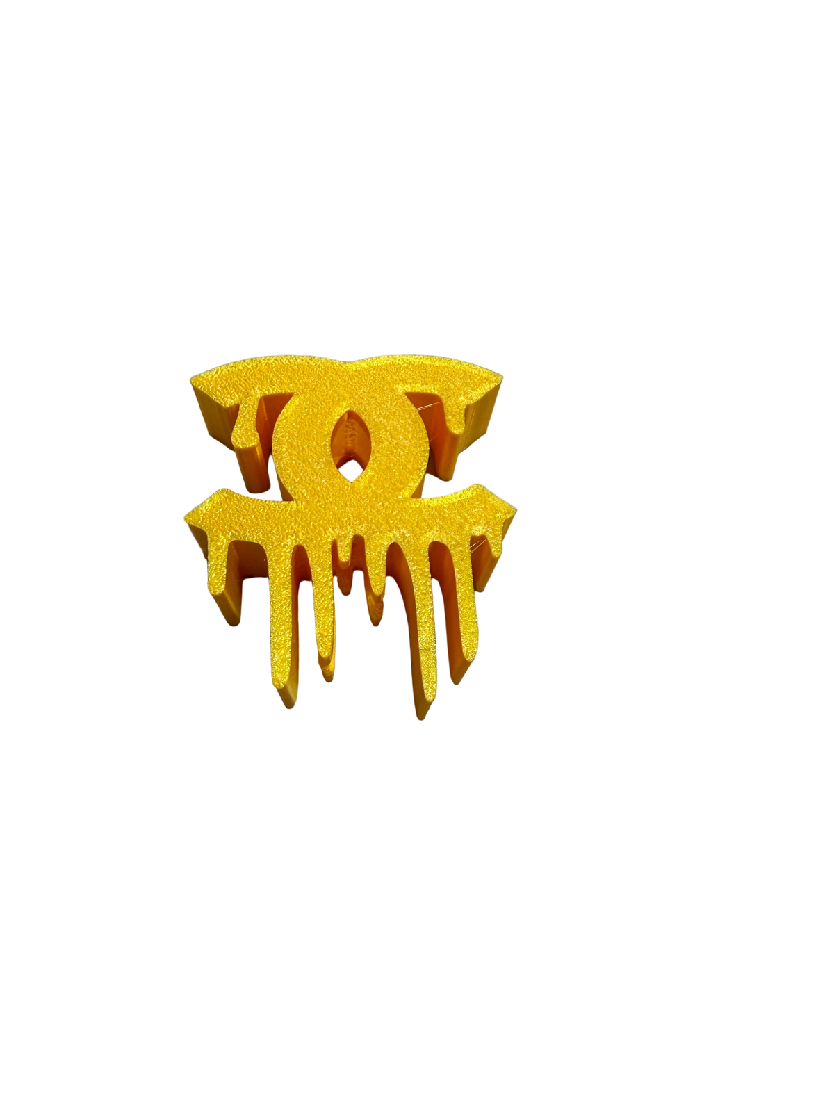 Gold CC 3D Straw Topper
