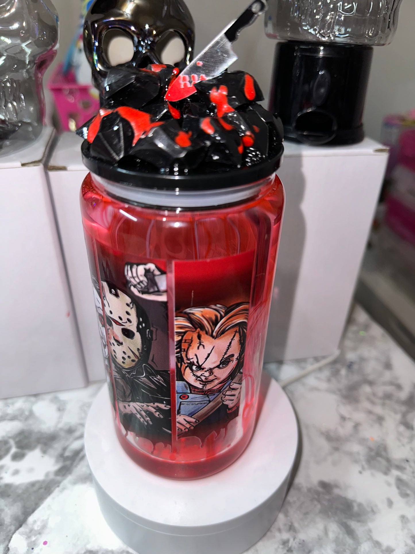 Horror Movies Drip Tumbler