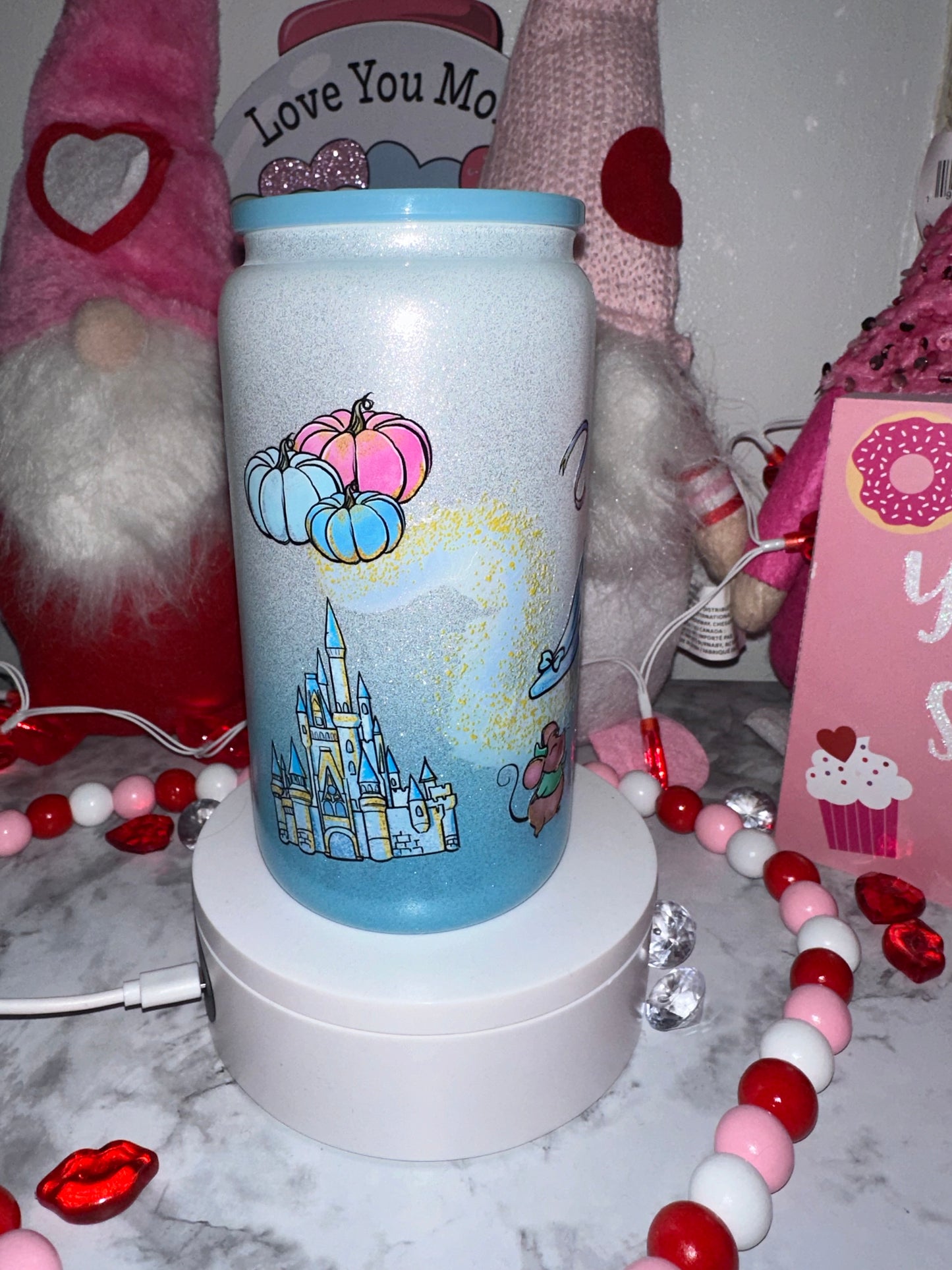Blue Ombré Glass Tumbler