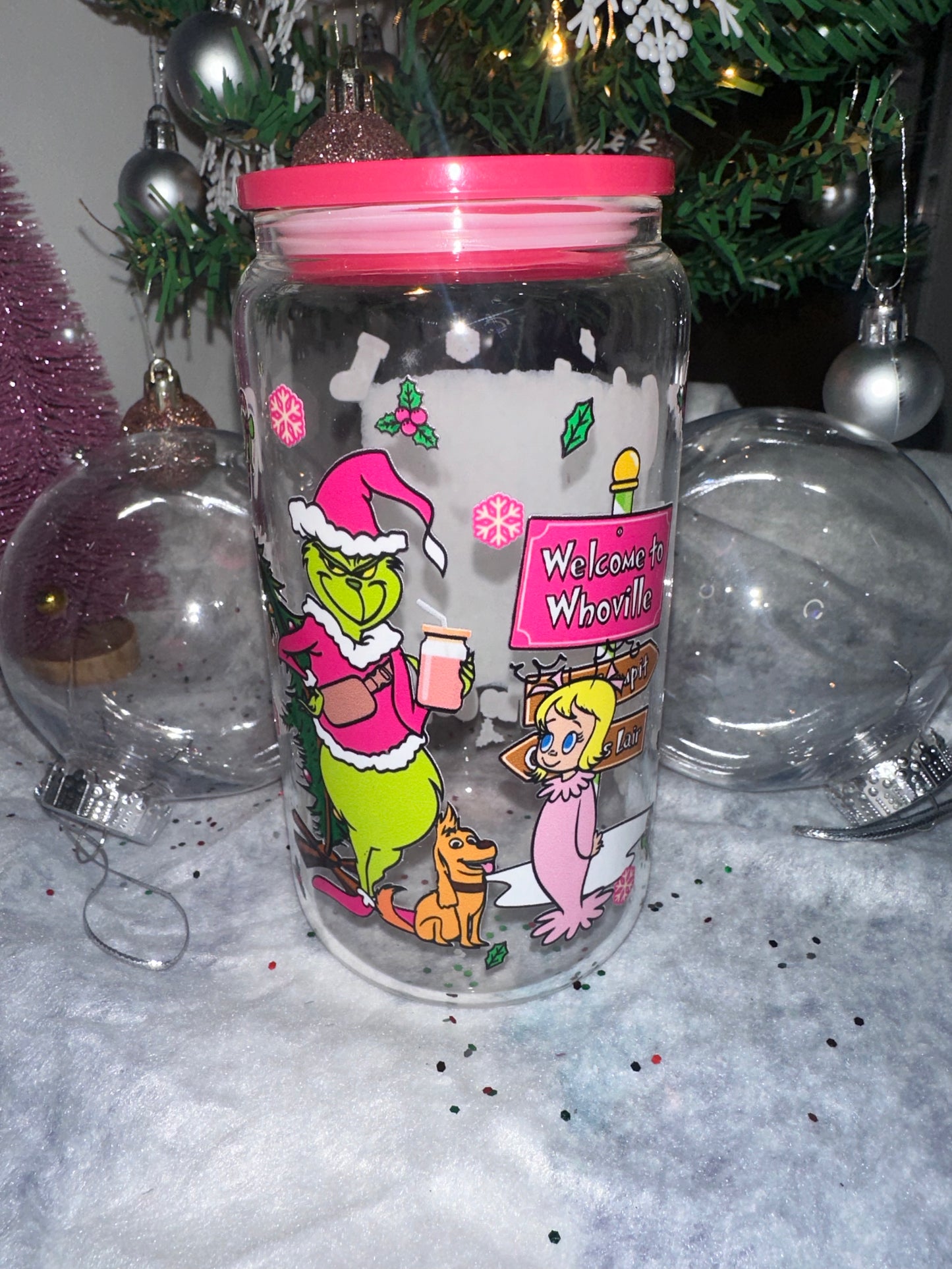Green Man Glass Tumbler