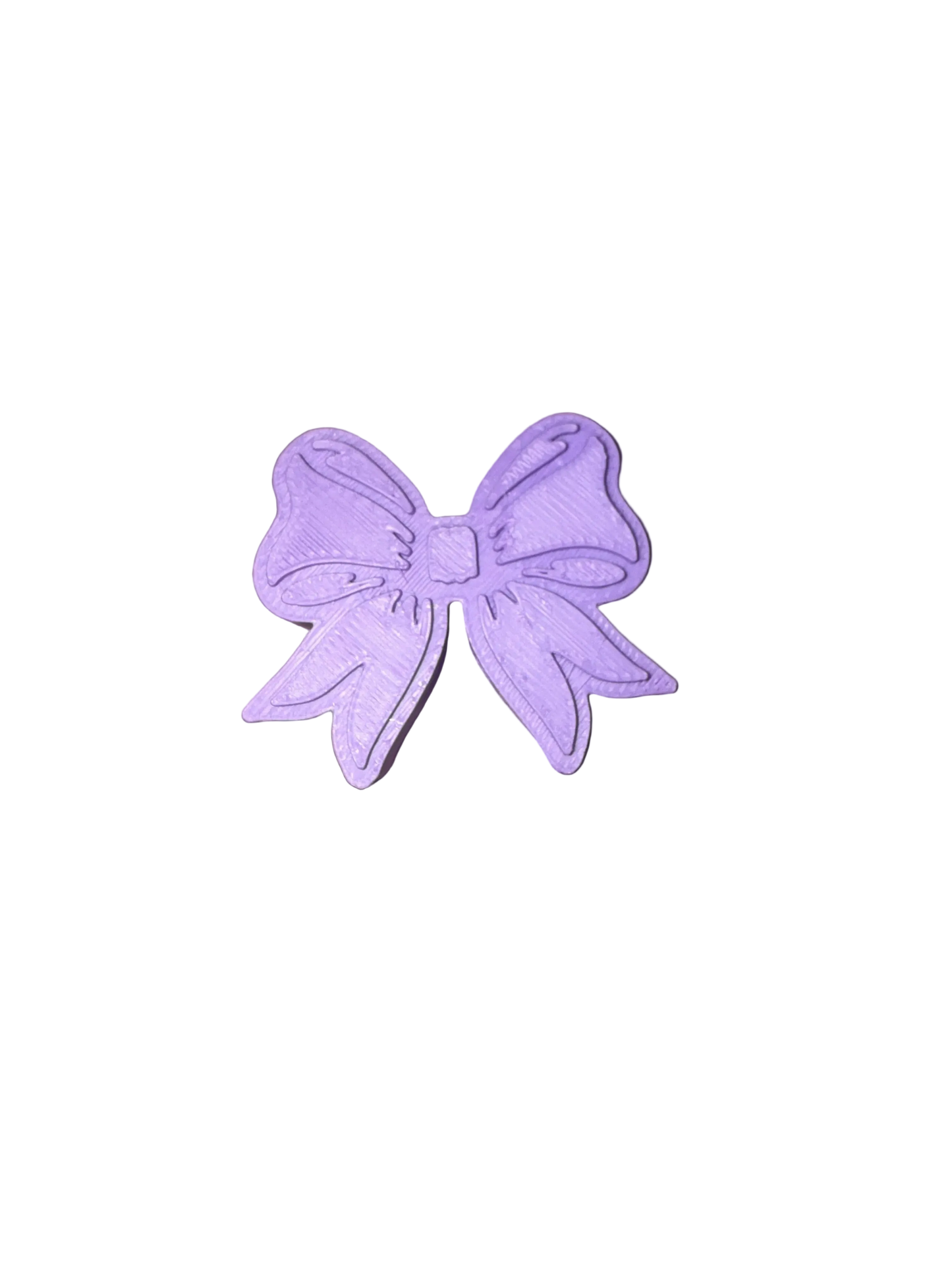 Light Purple Bow 3D Topper