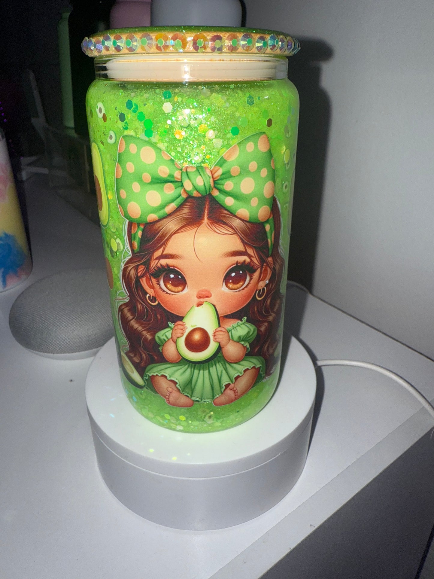 Avocado Snow Globe