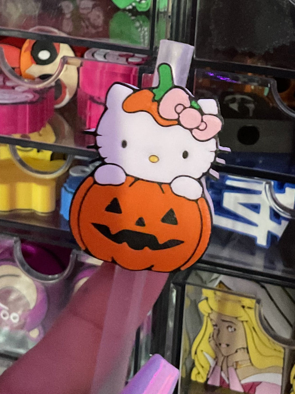 HK Pumkin 3D Straw Topper