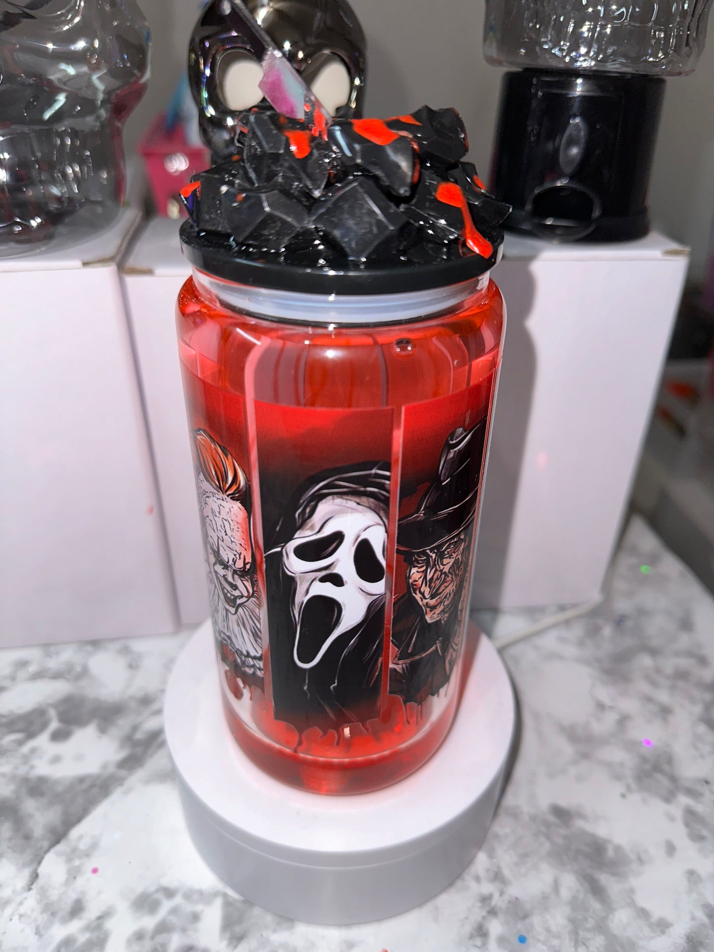 Horror Movies Drip Tumbler