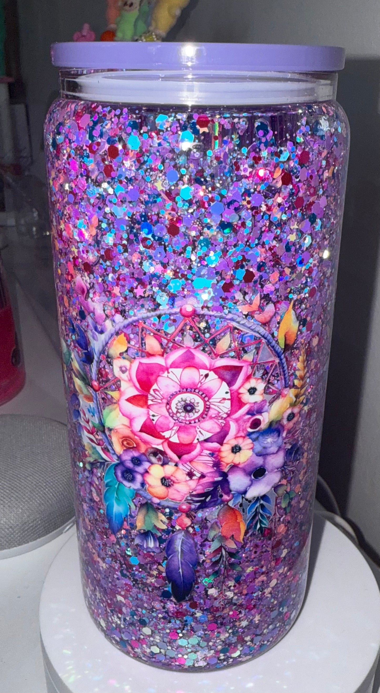 Dreamcatcher Glass Snow Globe