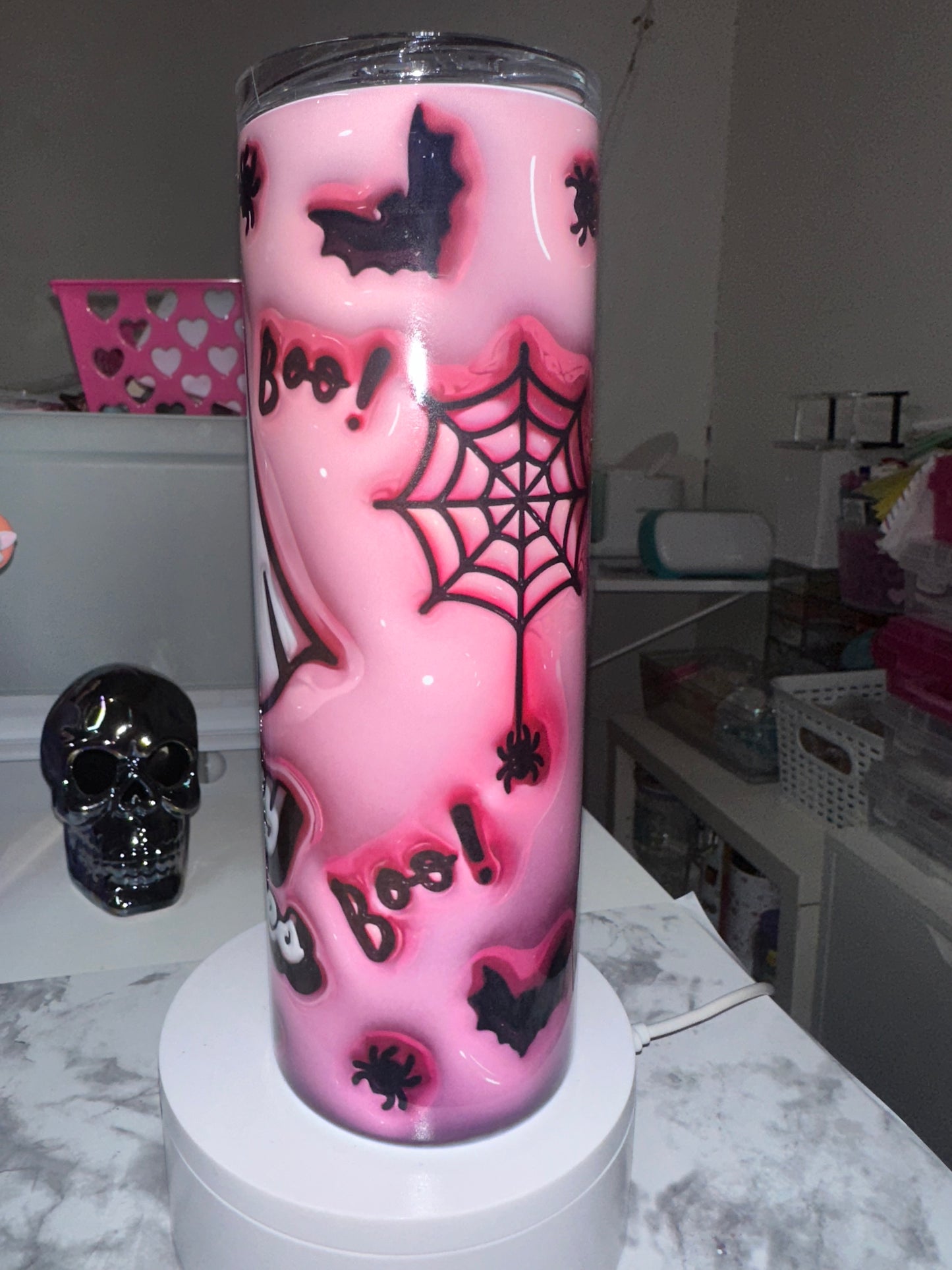 Pink Ghost Tumbler