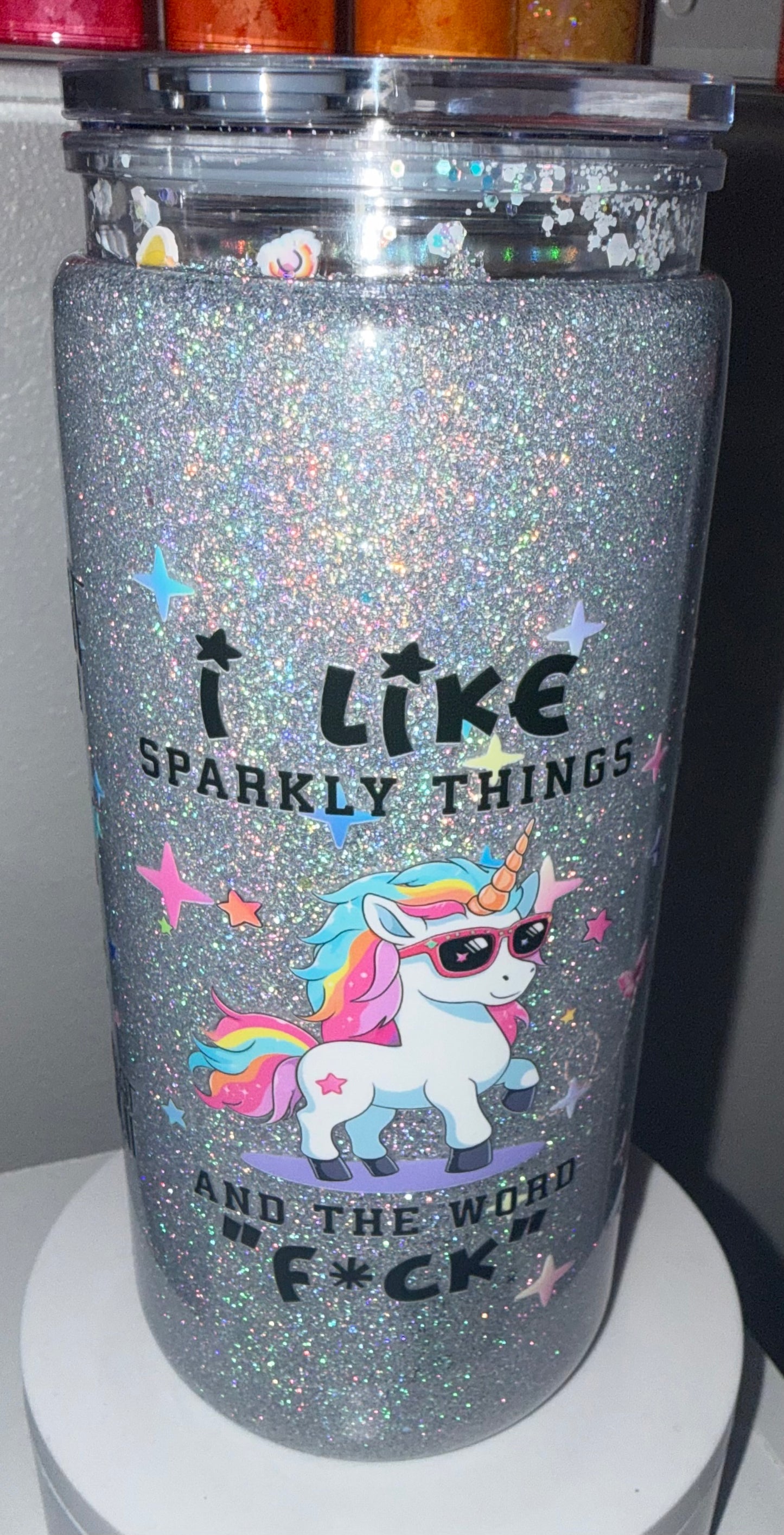 Unicorn Dry Snow Globe