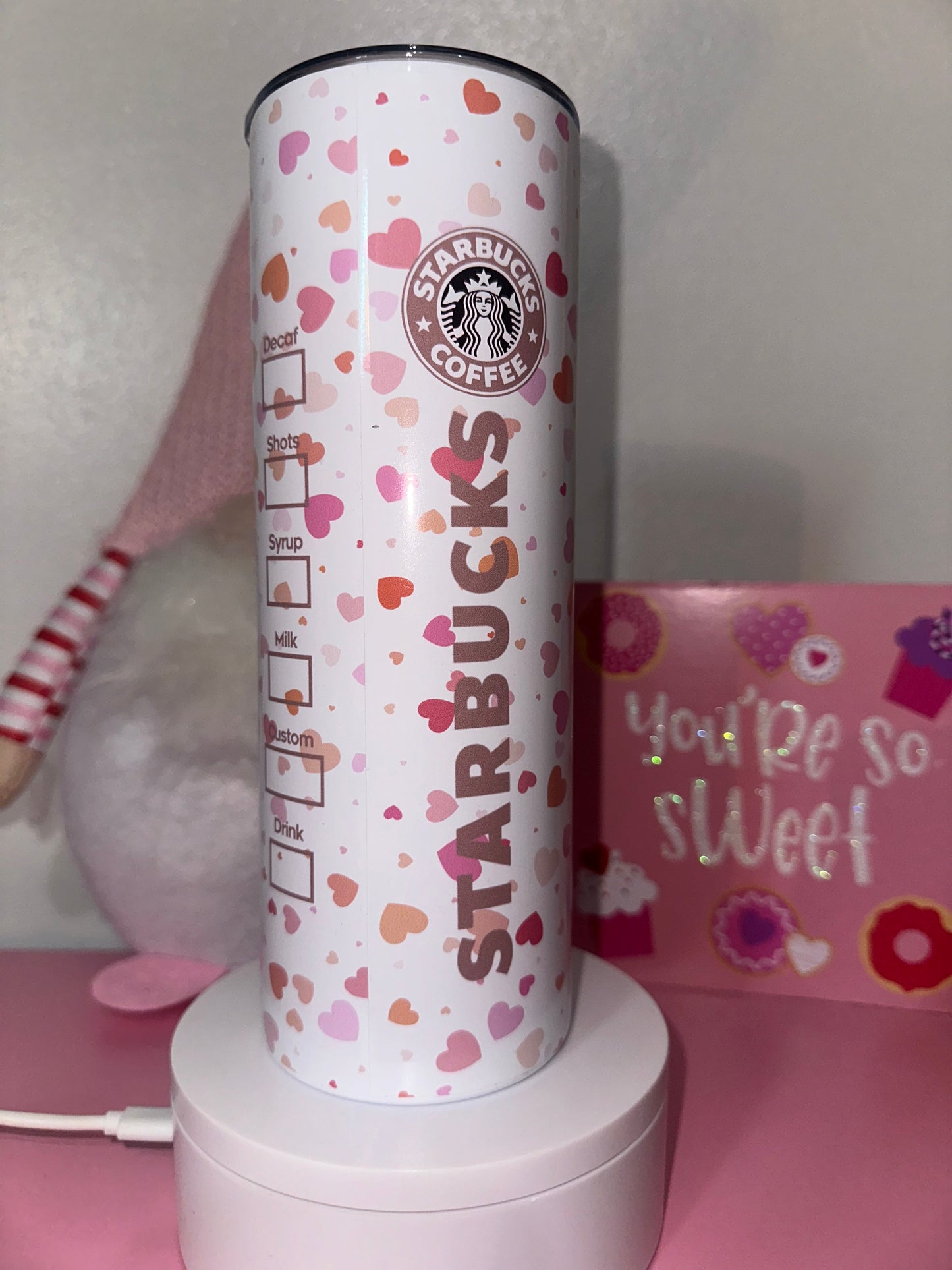 Starbies Valentine Tumbler