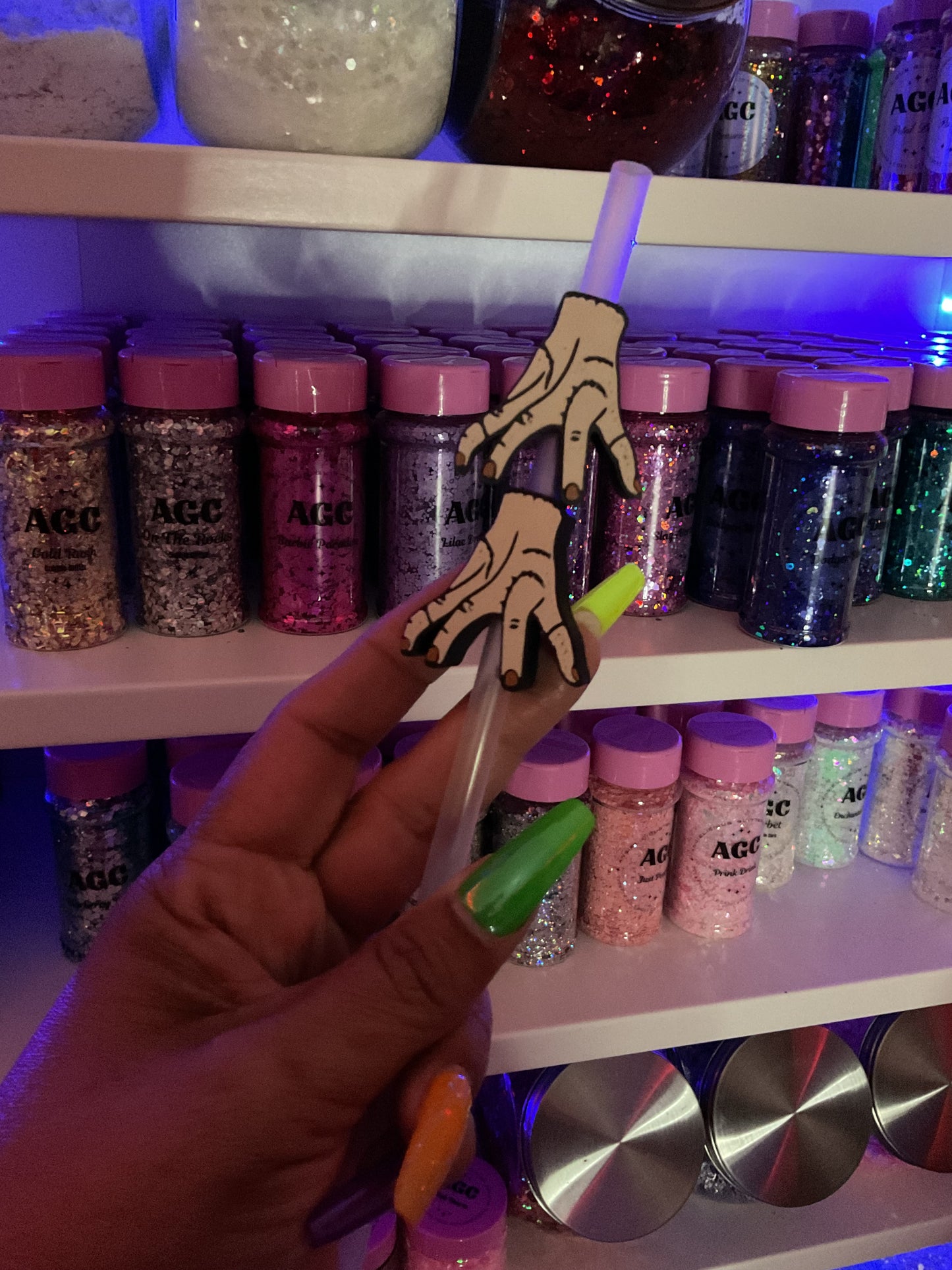 Thing Hand 3D Straw Topper