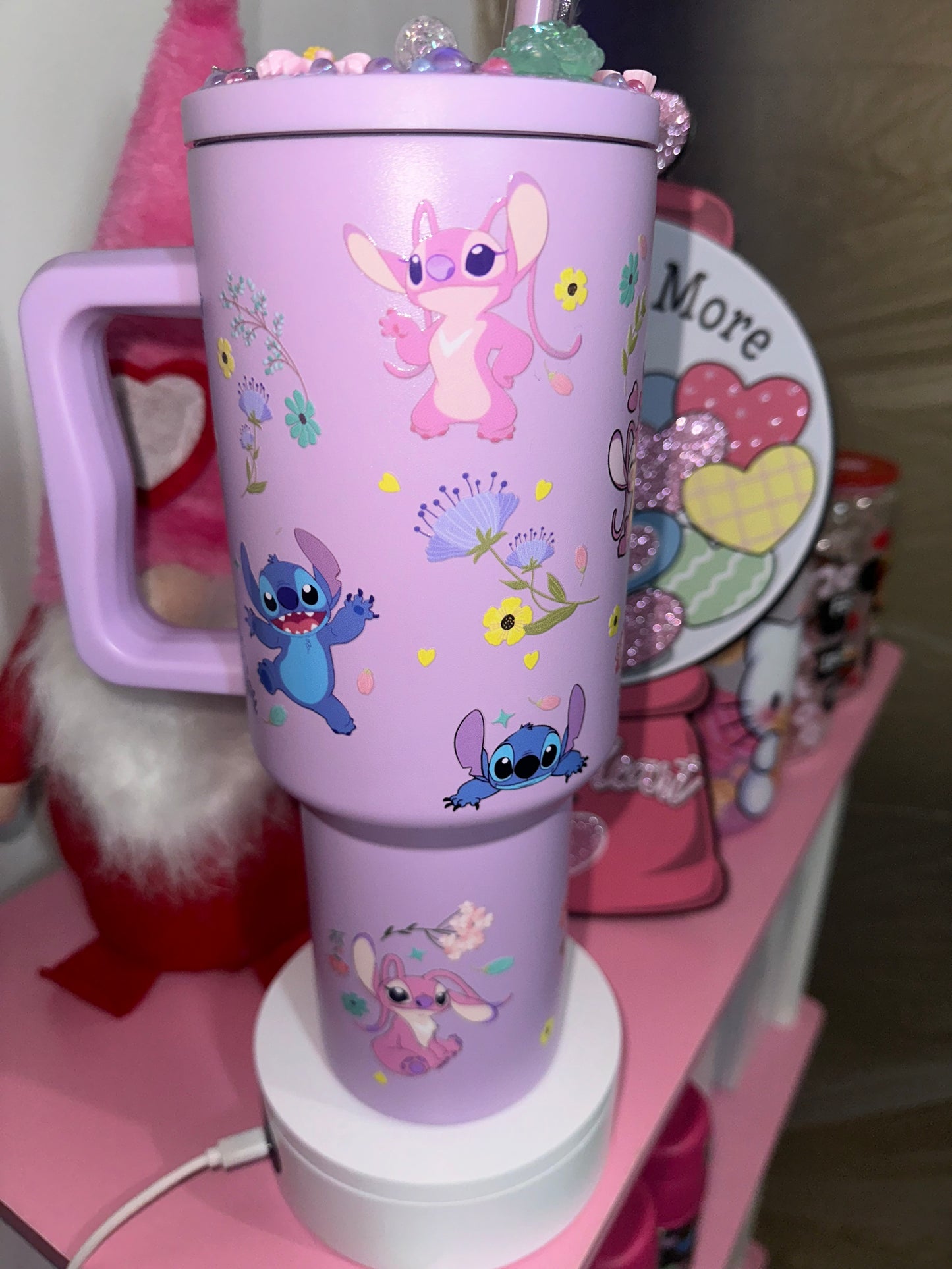 Purple Alien Stainless Steel Tumbler