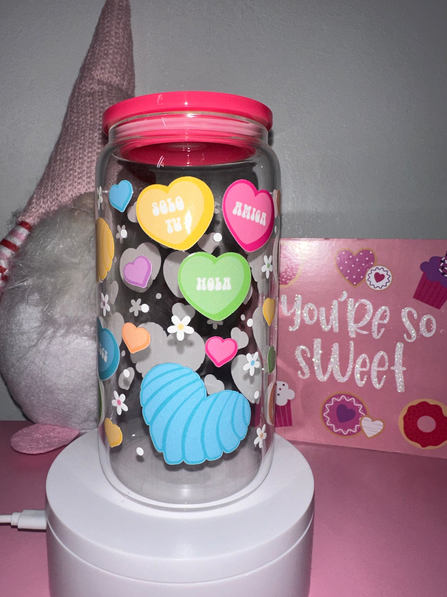 Valentine Conchas Glass Tumbler