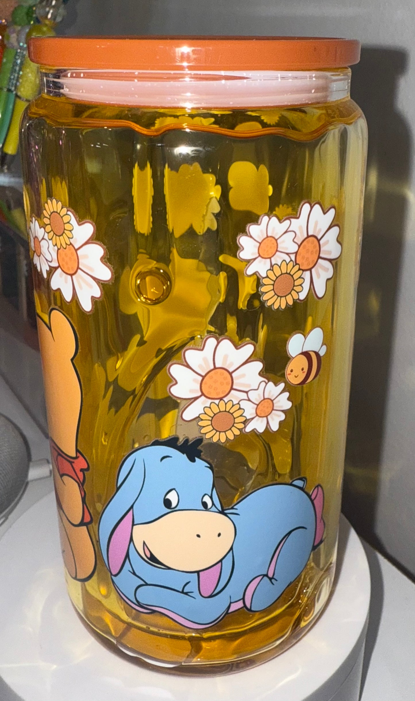 Honey Drip Glass Tumbler