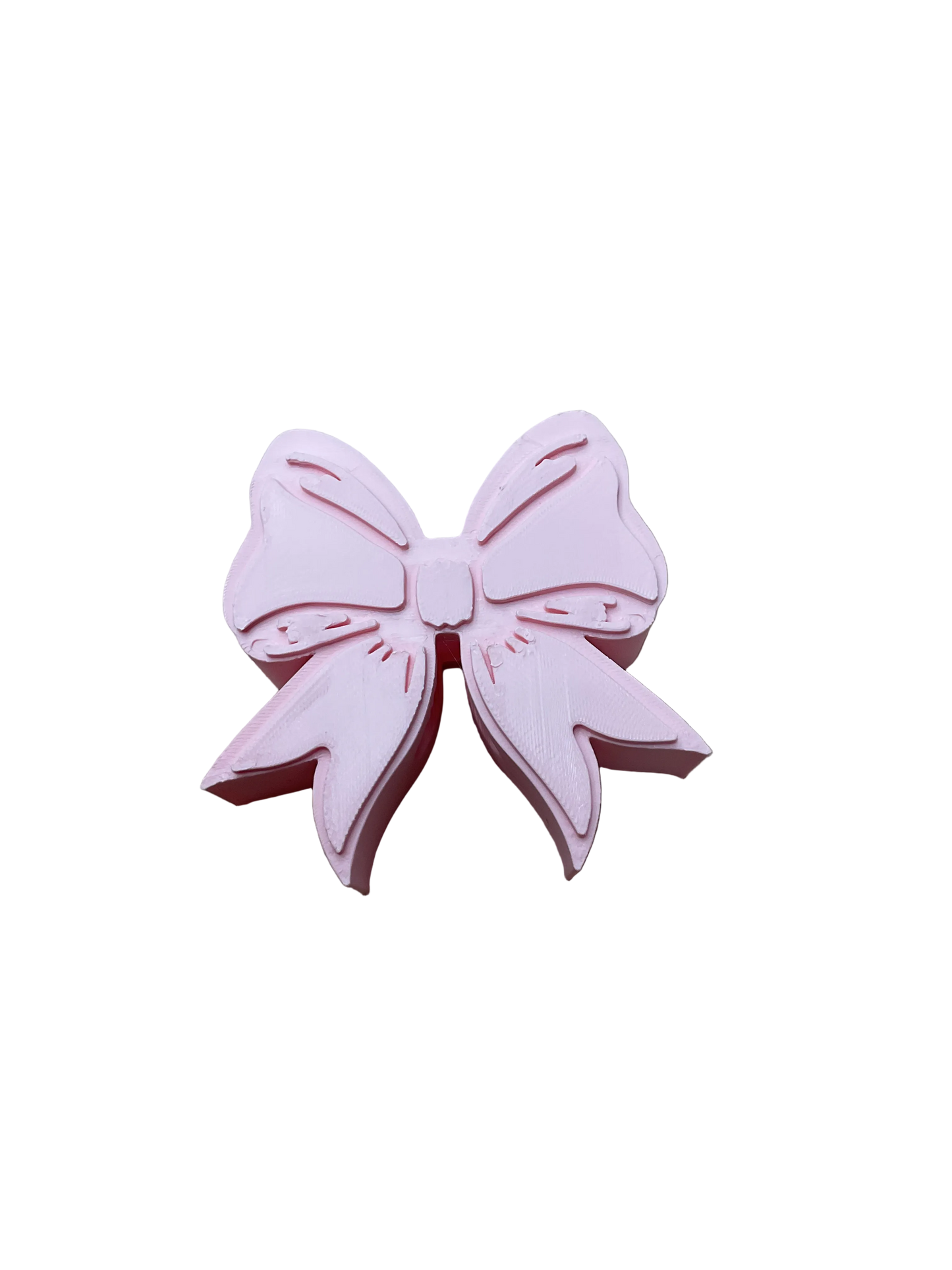 Light Pink Bow 3D Topper