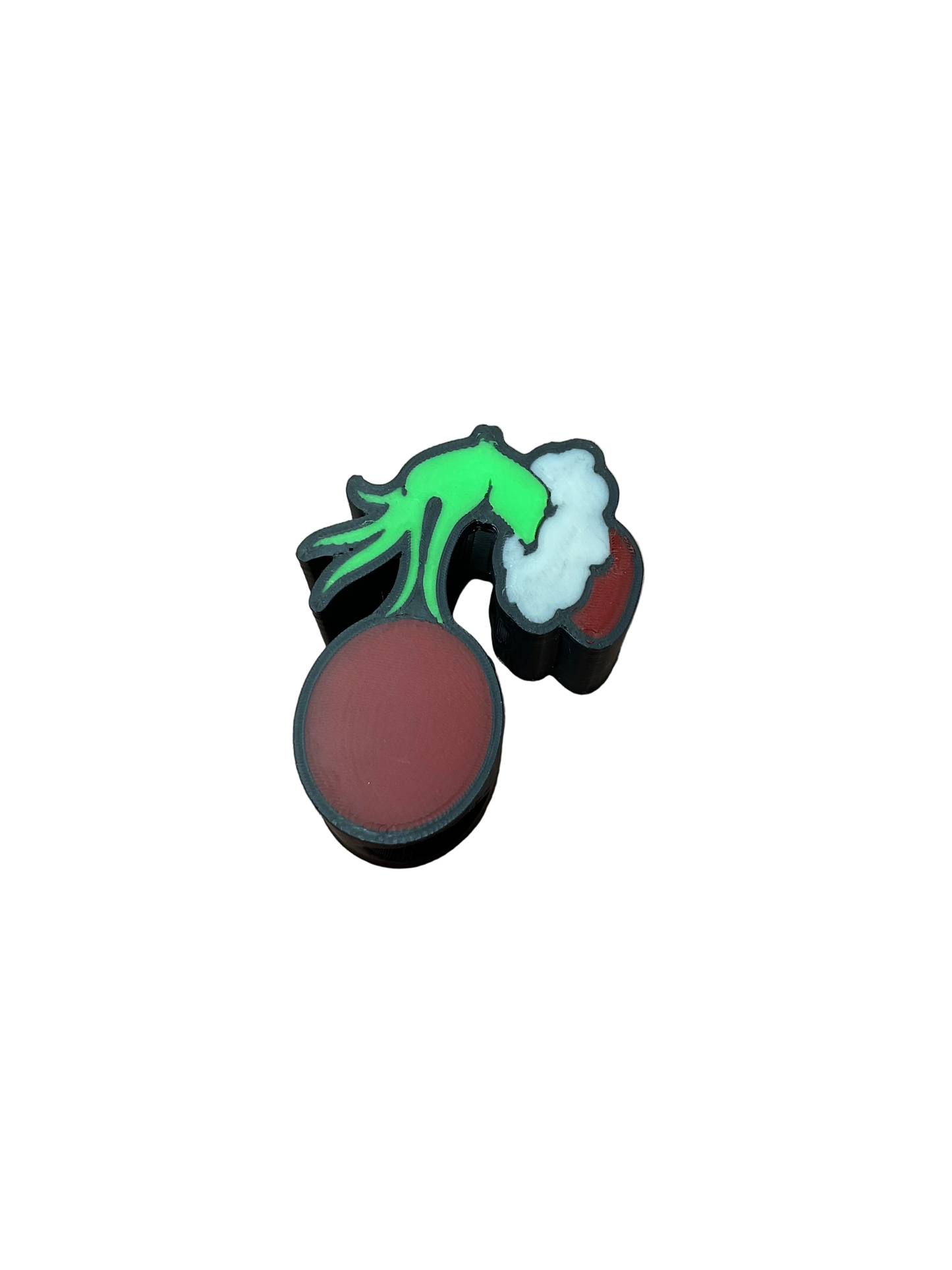 Christmas Grinch Hand Straw Topper