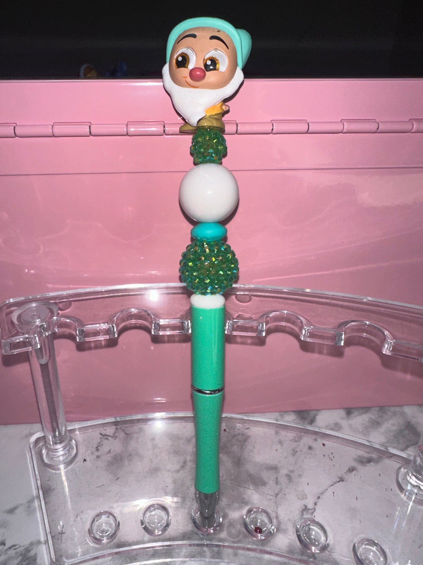 Green Beaded Pen