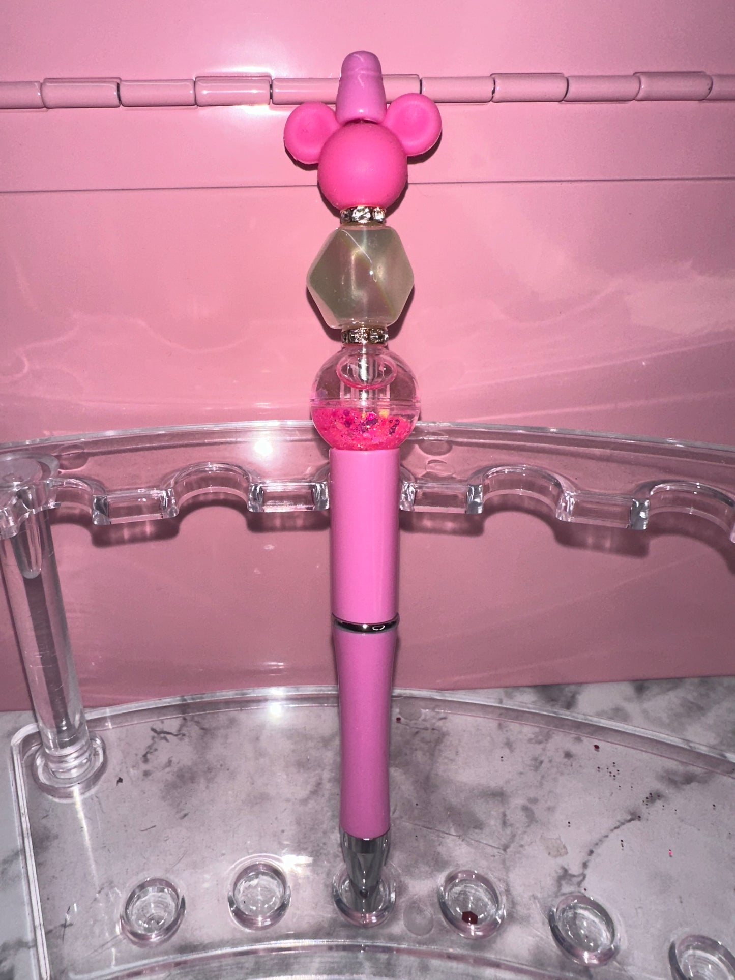 Pink Beaded Pen