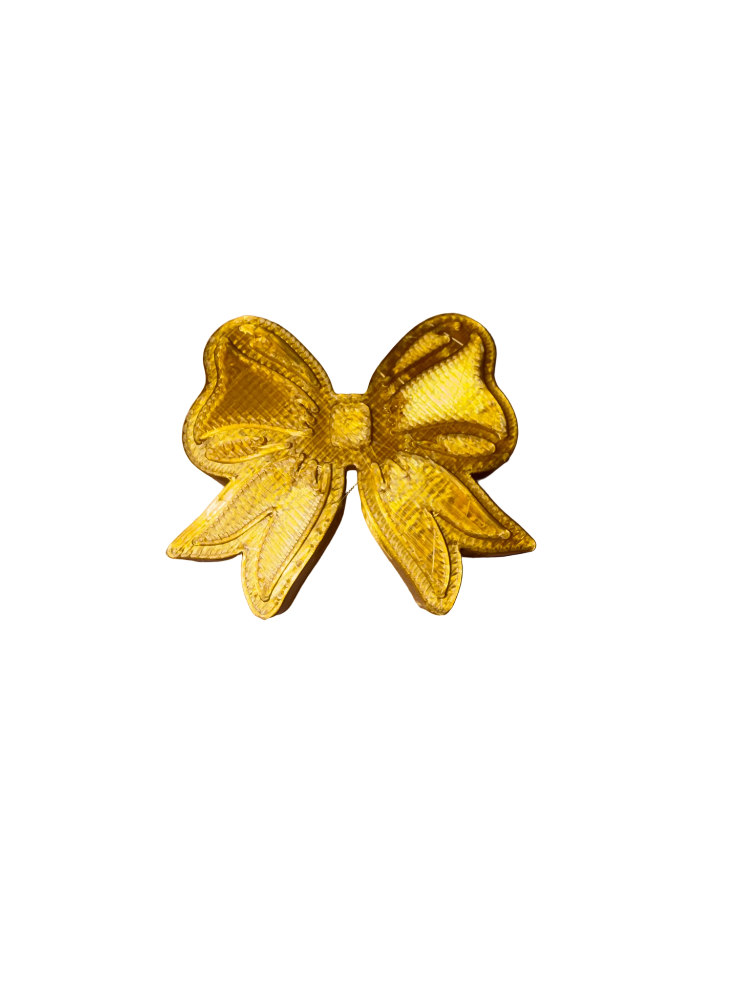 24K Gold Bow 3D Topper