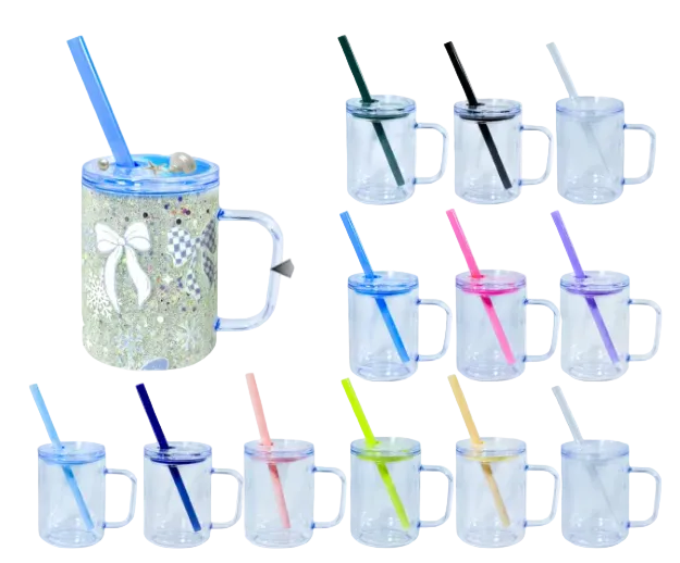 17oz Acrylic Mug Snow Globes