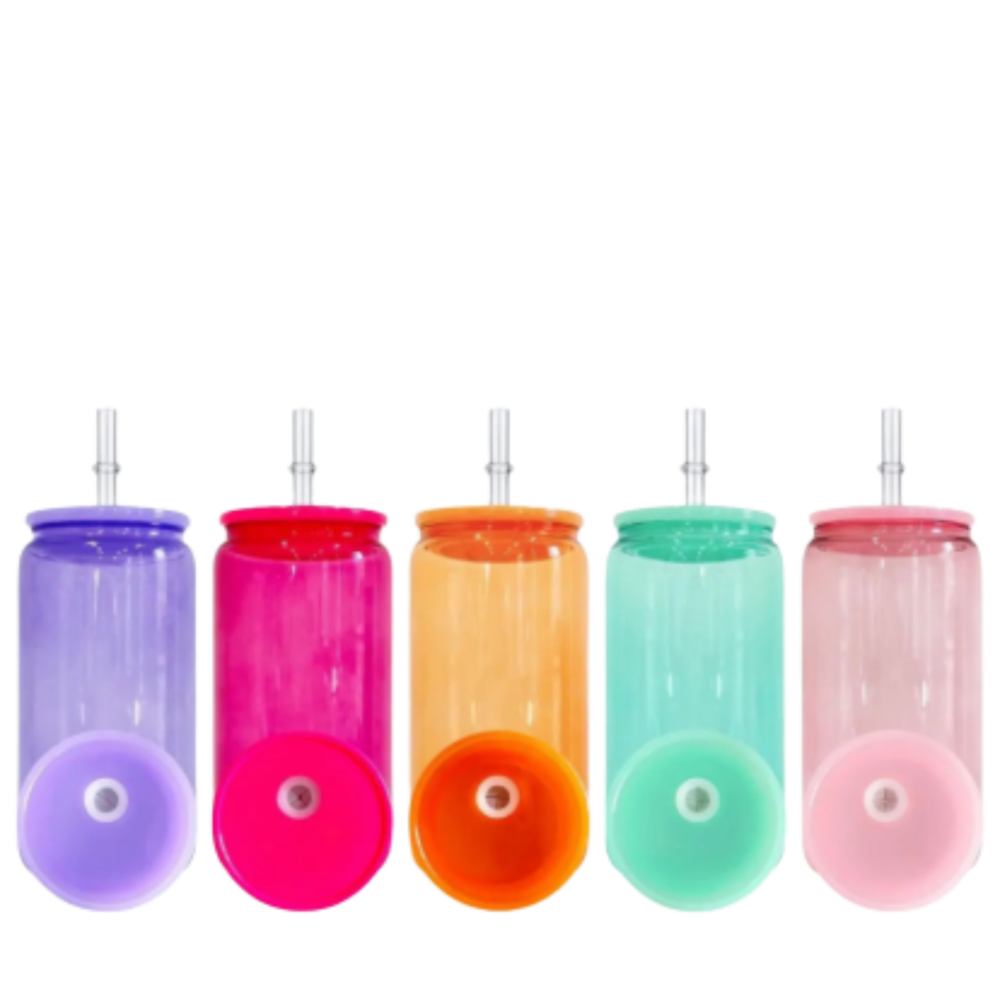 Glass Clear Colored Tumblers