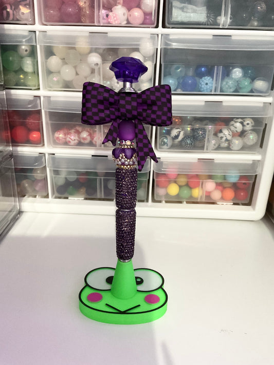Purple Bow Pen
