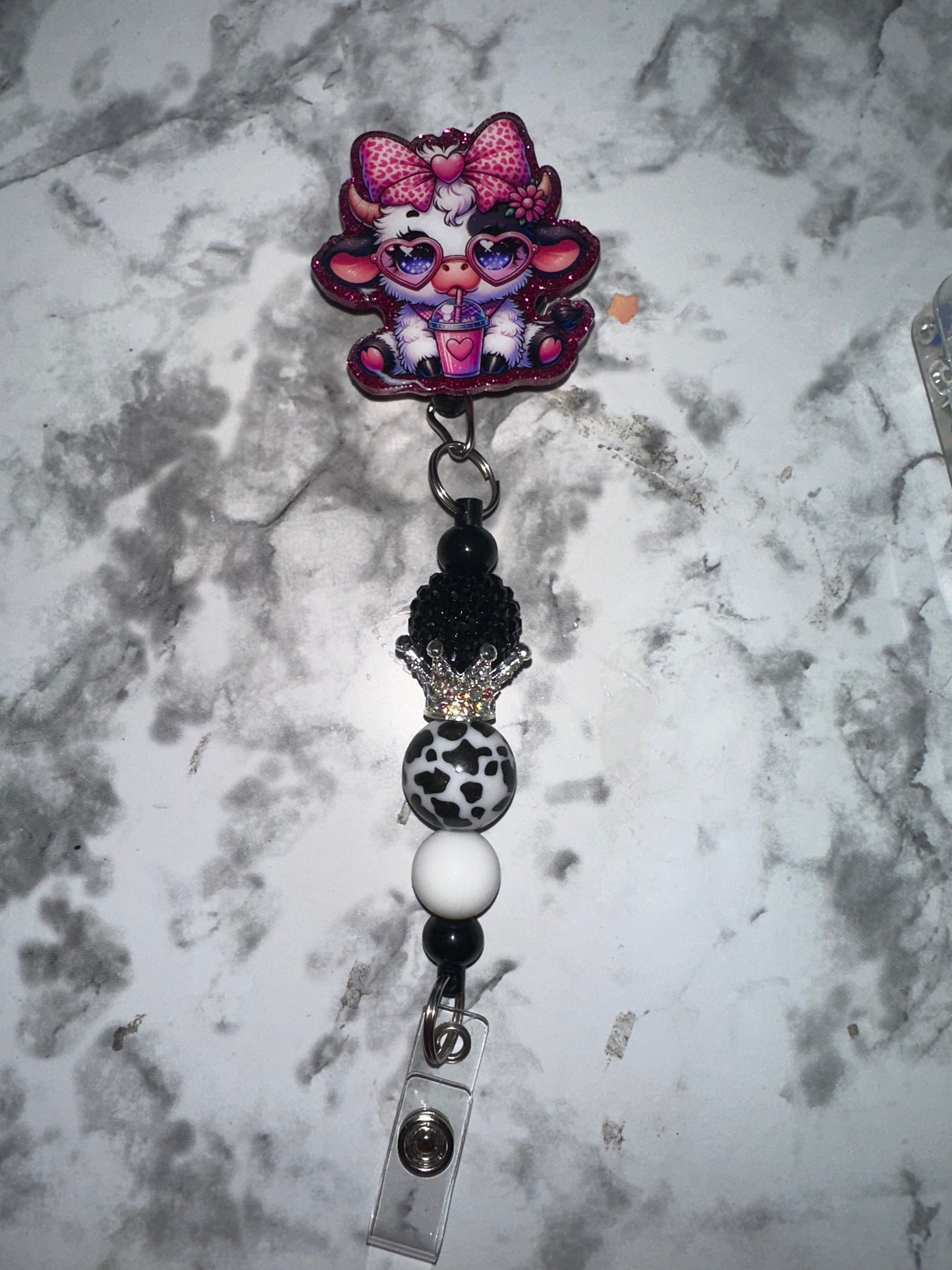 Cow Badge Reel